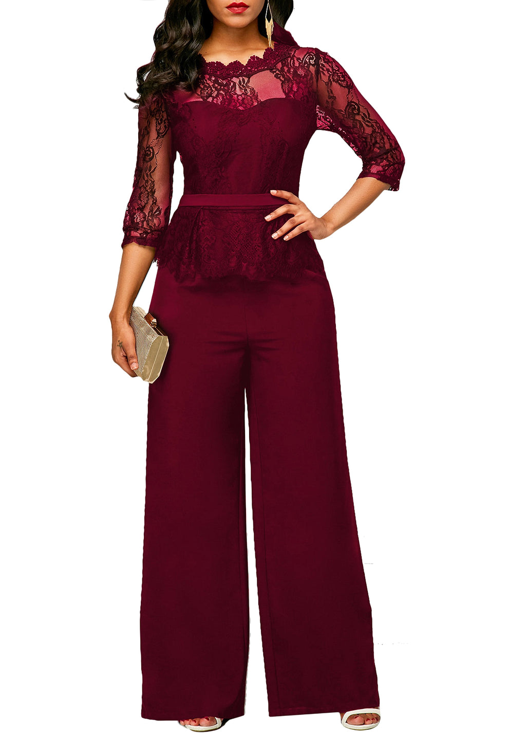 Summer Lace Jumpsuit Women's Clothing - enhanced image 3