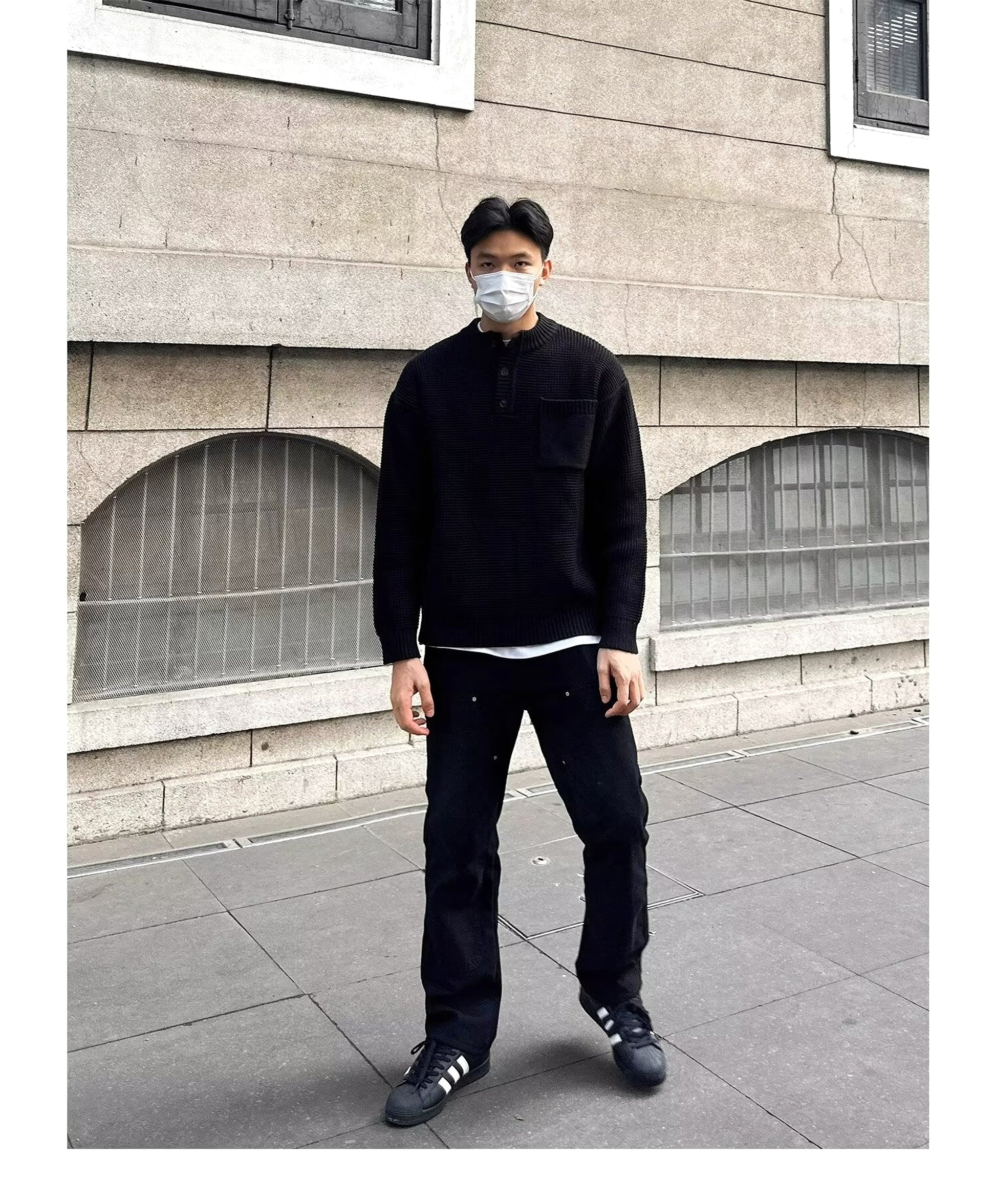 Sweater Men's Long-sleeved Knitted Top - enhanced image 3