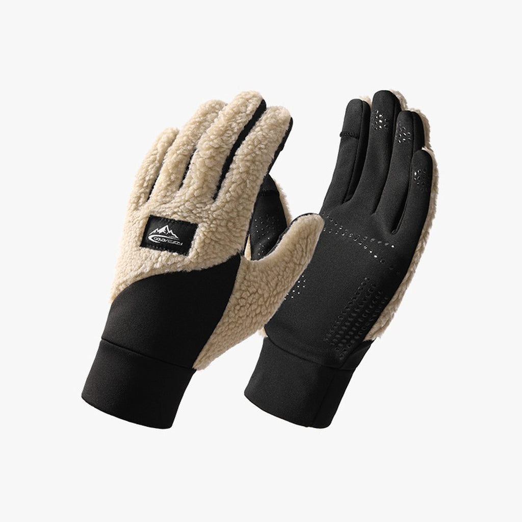 Teddy Velvet Insulated Gloves For Outdoor Use - enhanced image 3
