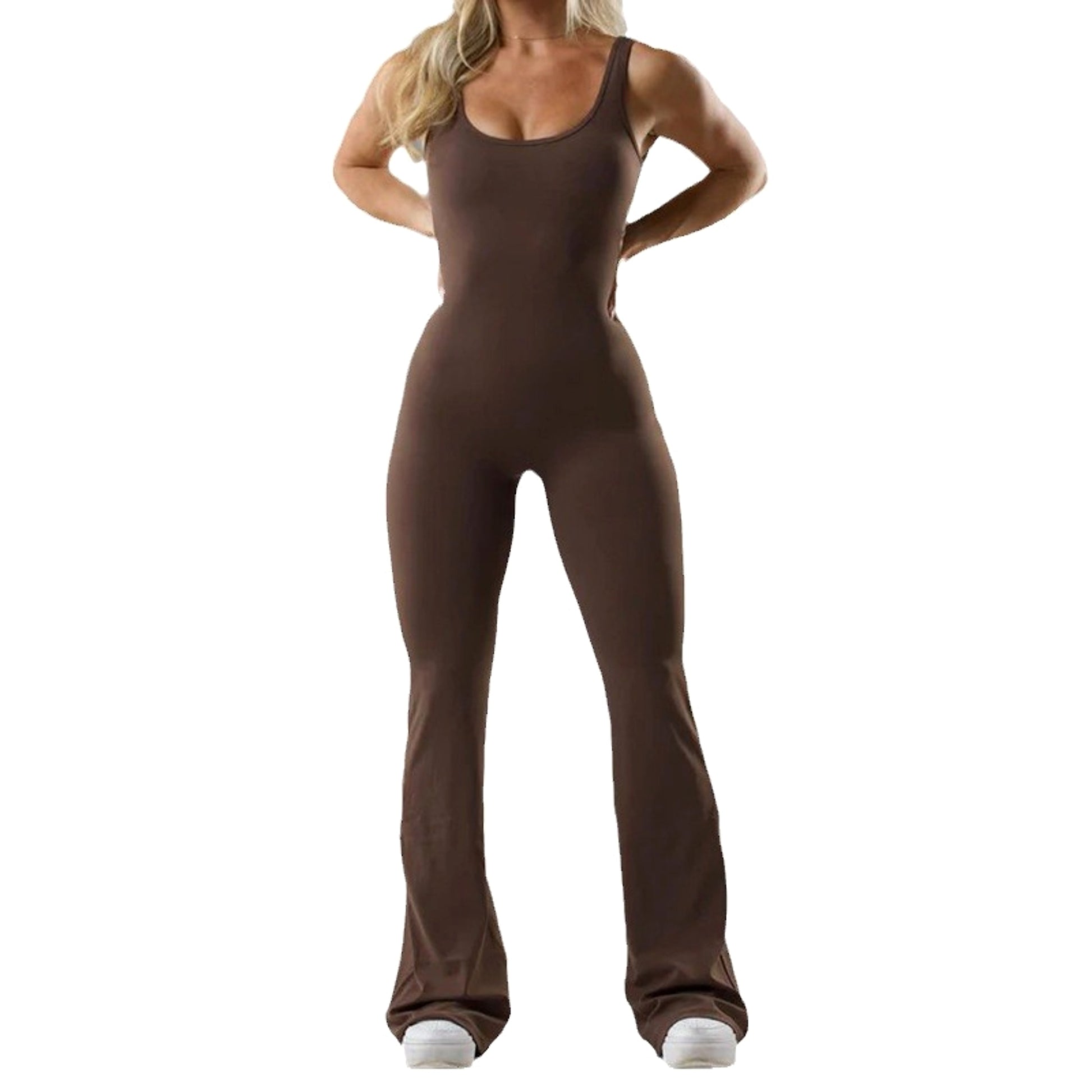 Tight Yoga Bodysuit Casual Hollow Seamless Women (Leggings) - enhanced image 3