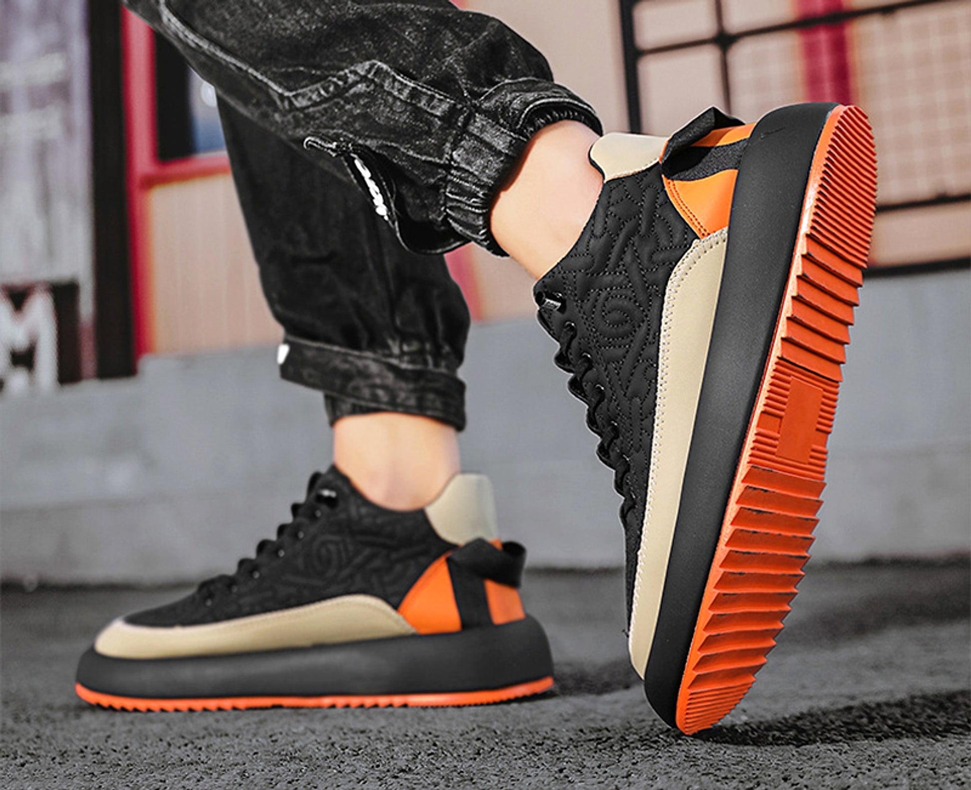 Sports Shoes Casual Lace Up Sneakers For Men - enhanced image 3