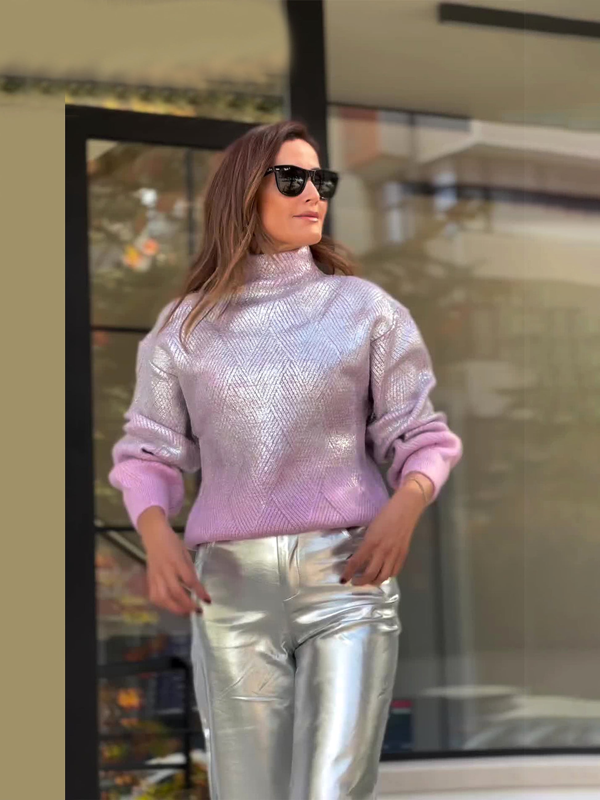 Turtleneck Fashion Sweater Pullover Leisure Women's Clothing - enhanced image 3