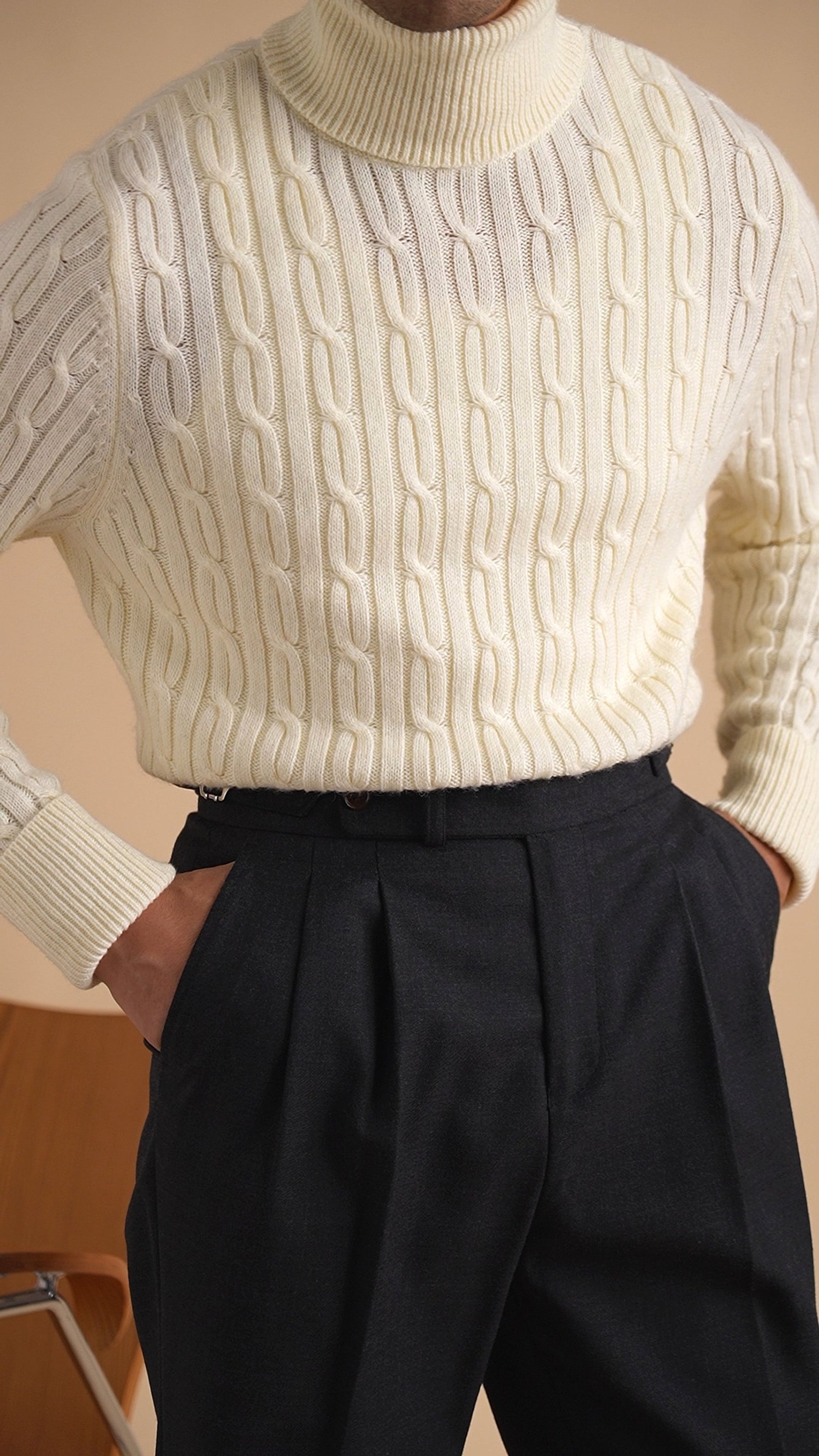 Turtleneck Sweater Men's Long Sleeve Casual - enhanced image 3