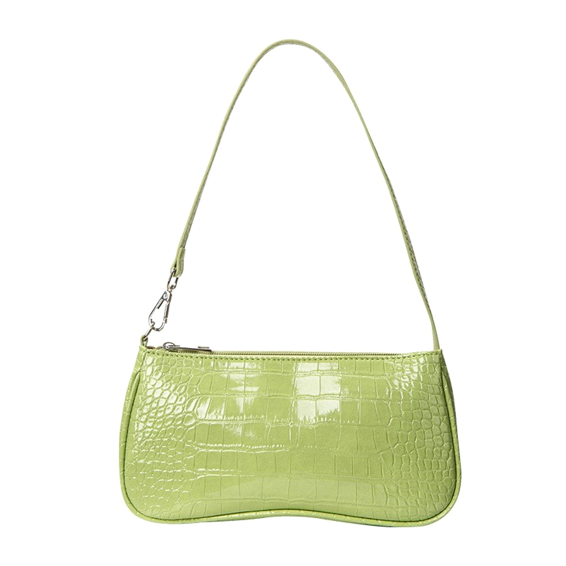 Velveta™ – Croco Gloss Baguette Bag - enhanced image 3