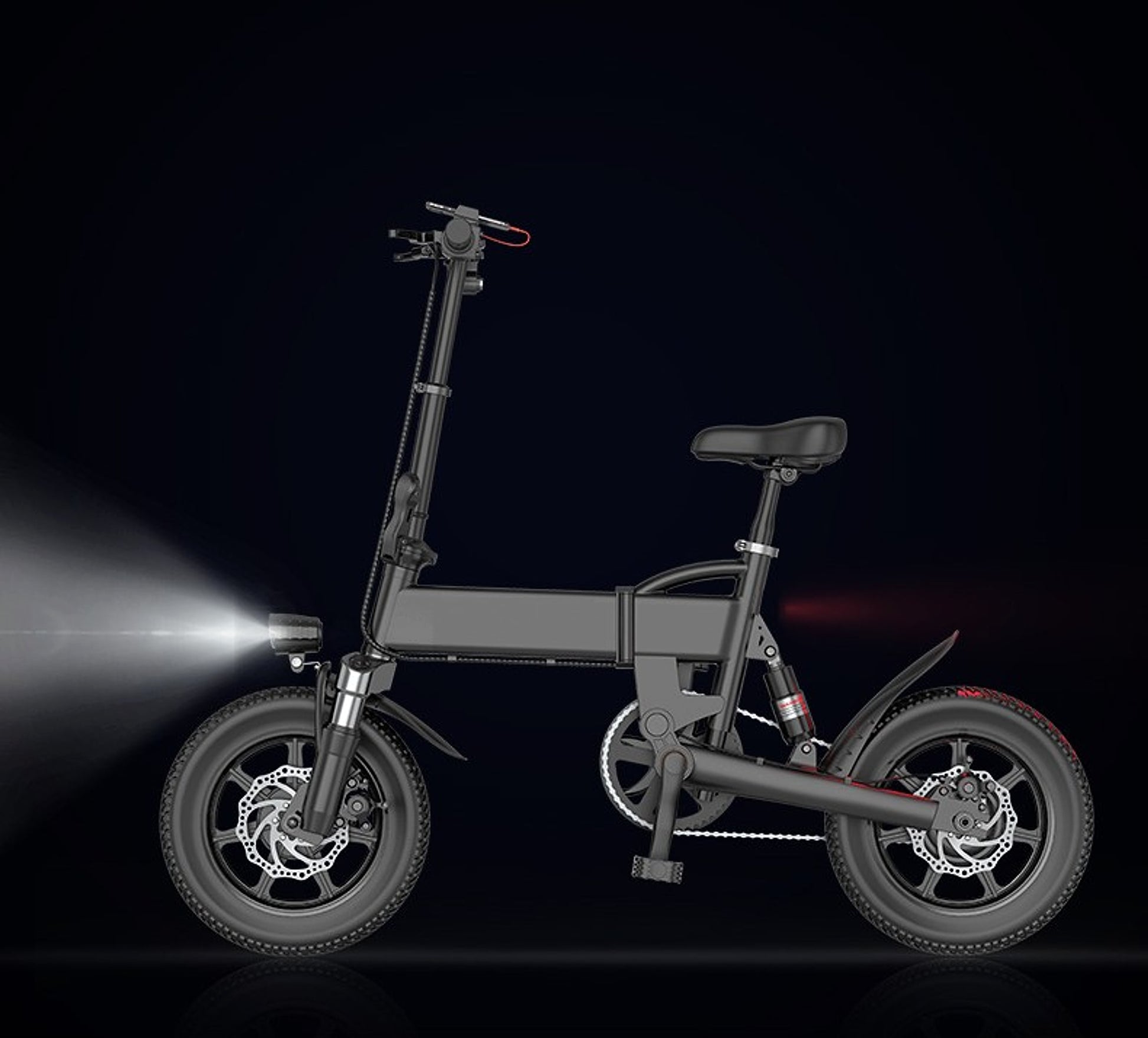 VoltStrider™ Compact 14 – Folding Urban E-Bike (36V, 250W, 20–30km Range) - enhanced image 3