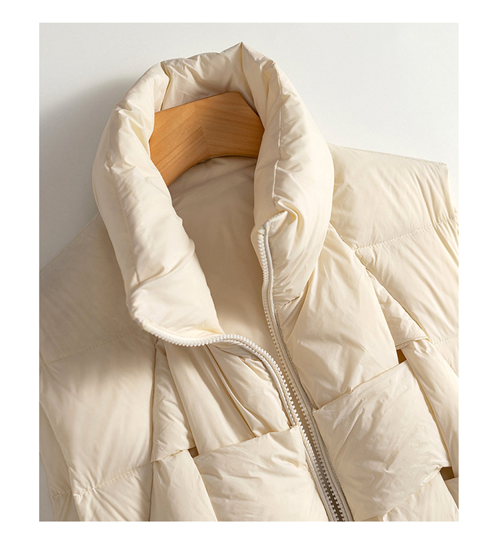 Warm Down Short Vest Autumn And Winter White Duck Down Women Jacket - enhanced image 3