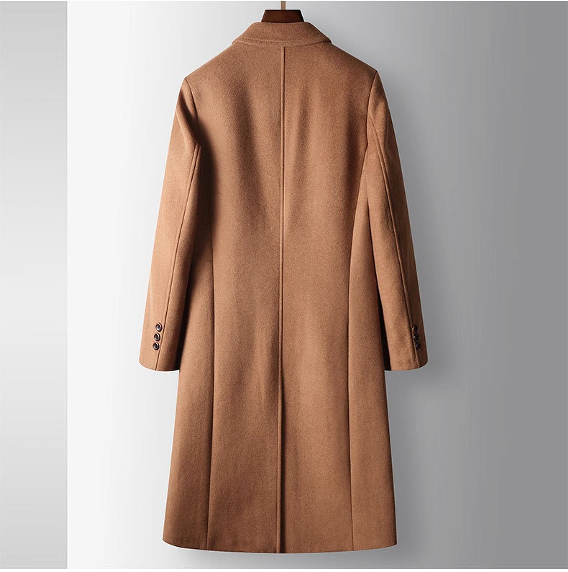 White Duck Down Liner Warm Woolen Coat - enhanced image 3