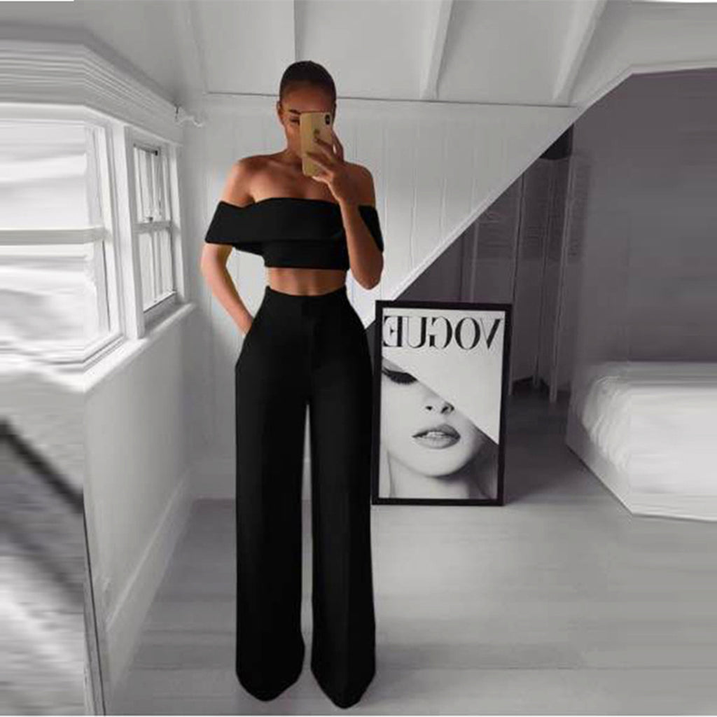 FlexiChic™ – Wide Leg Pants & Crop Top Two-Piece Set - enhanced image 3