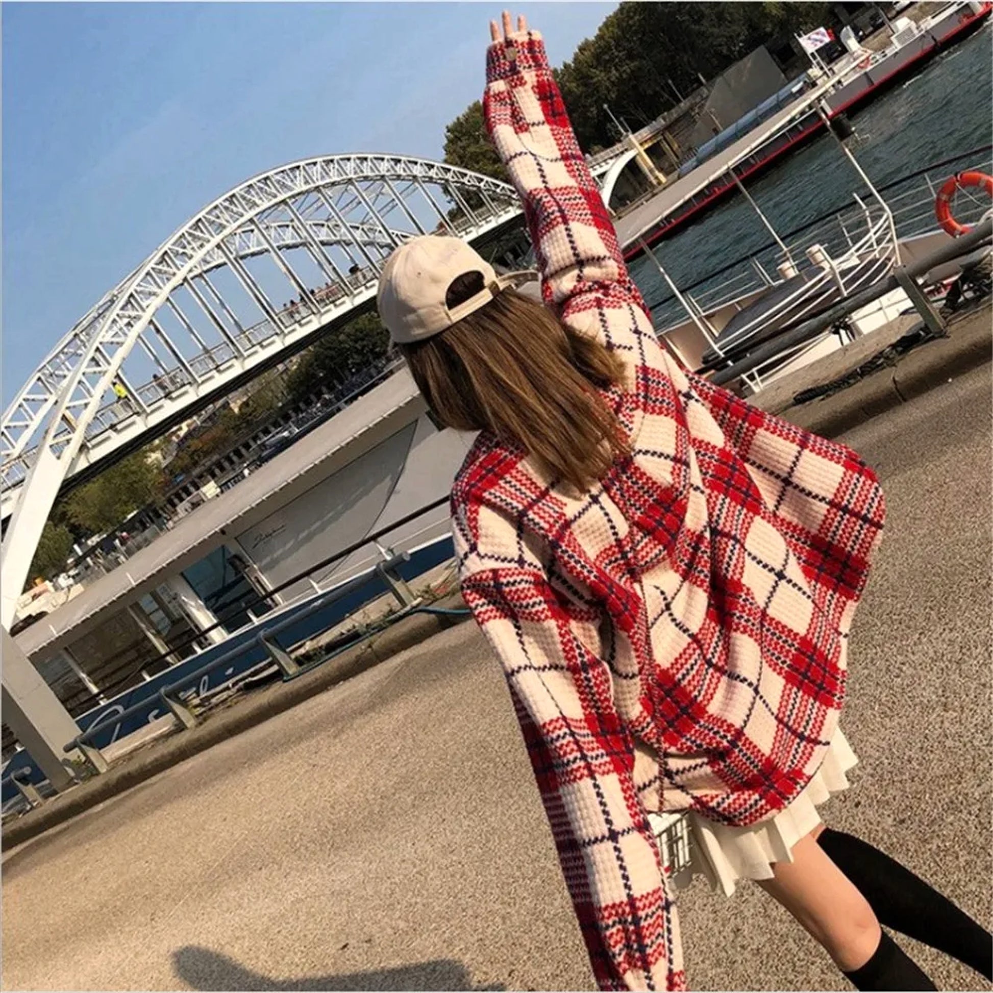 A1. Women's Autumn And Winter Woolen Coat - enhanced image 3