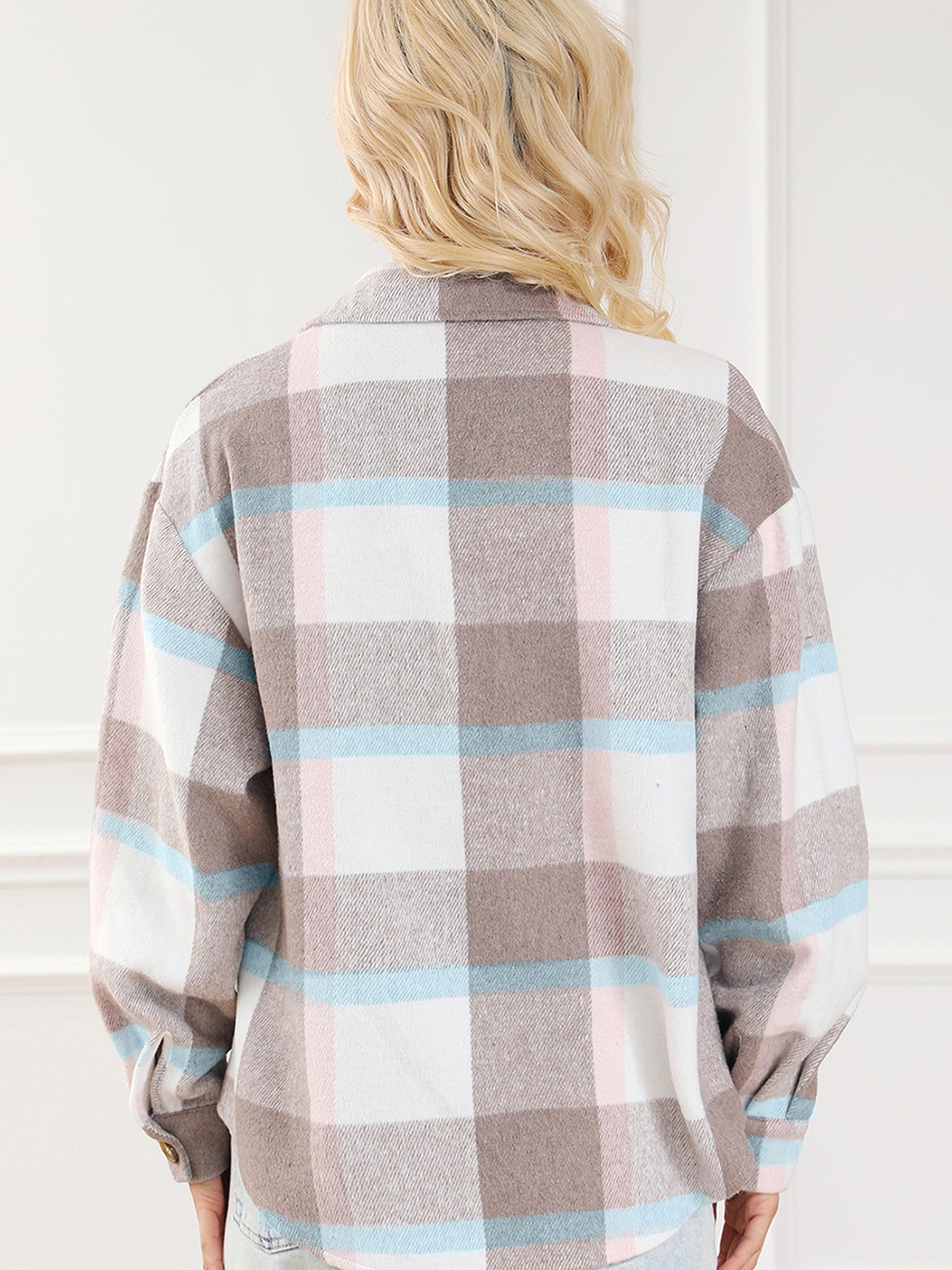 Women's Casual Autumn Multi-color Long-sleeved Coat Turn-down Collar Coat Women - enhanced image 3