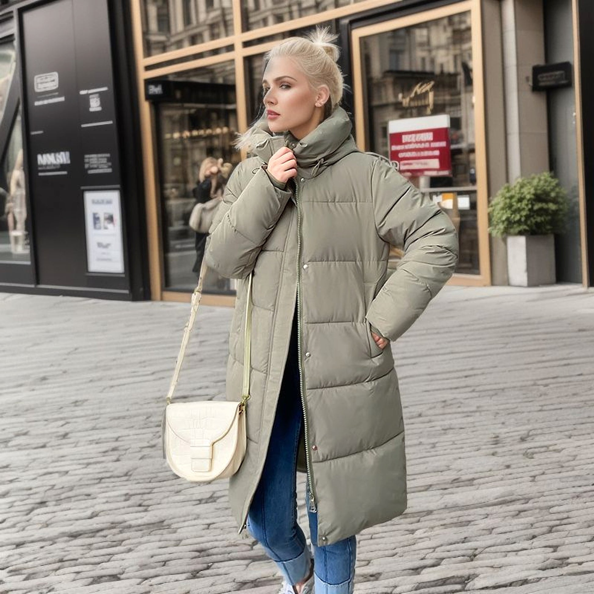 Women's Fashion Casual Loose All-match Down Cotton Clothing Cotton Jacket - enhanced image 3