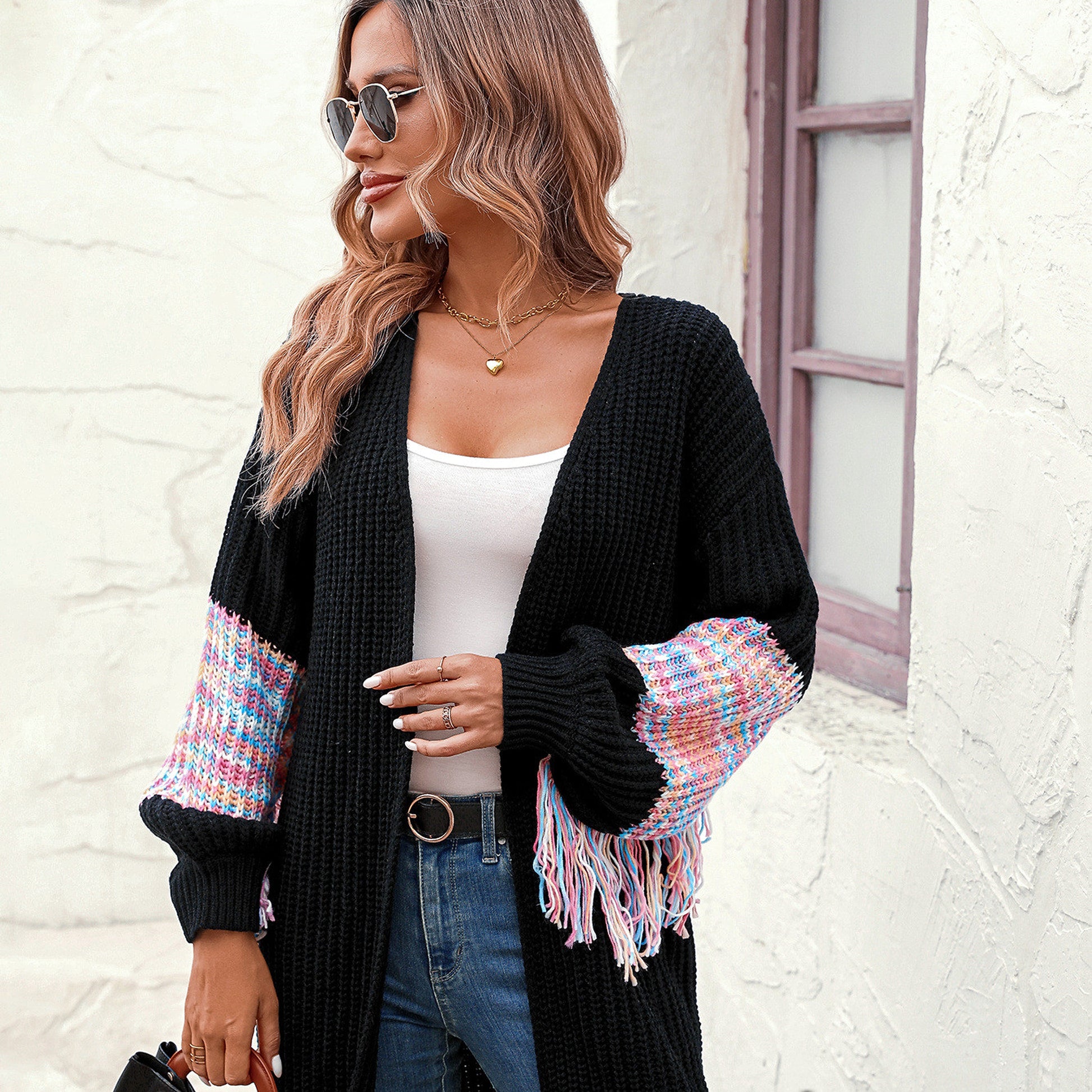 Women's Fashion Casual Tassel Sweater - enhanced image 3