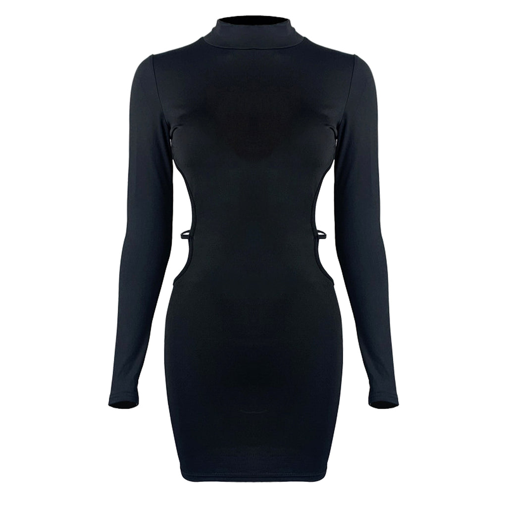 Women's Fashion Midriff Outfit Sheath Dress - enhanced image 3