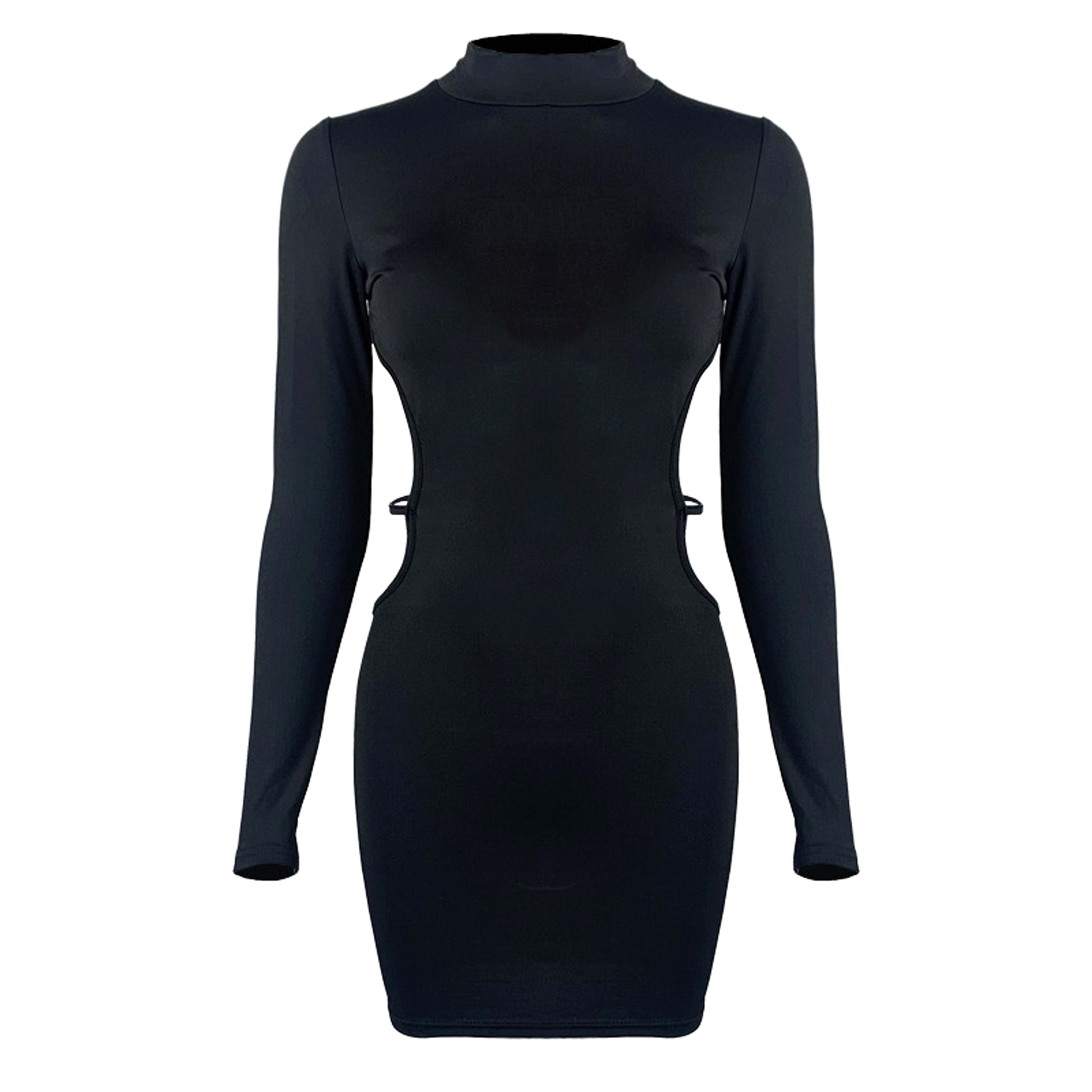Women's Fashion Midriff Outfit Sheath Dress - enhanced image 3