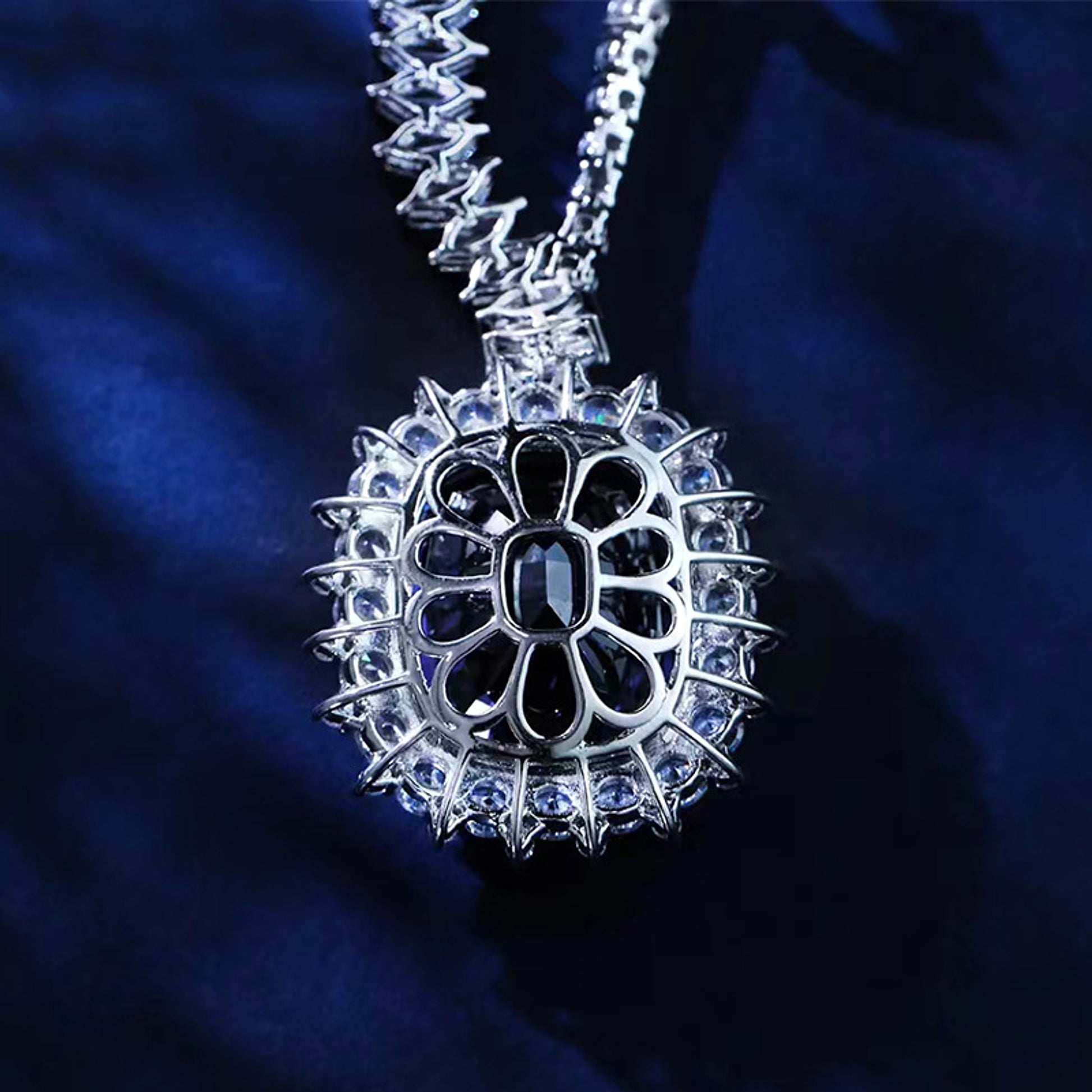 LuxeJewels™ – Royal Blue Ice Necklace - enhanced image 3