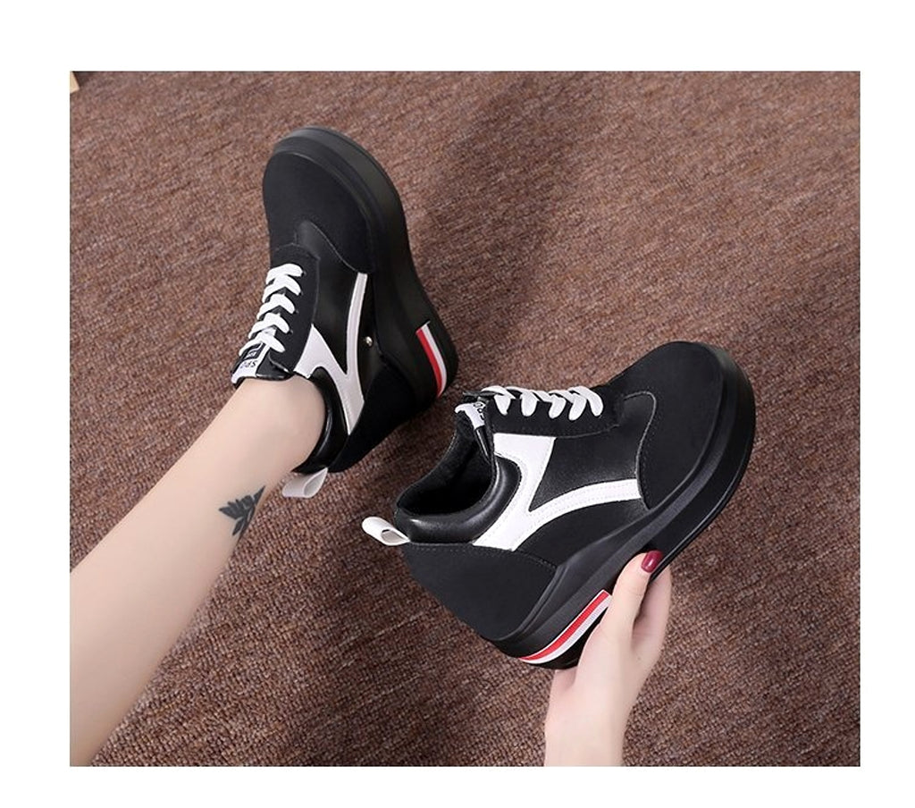 Women's Platform Height Increasing Insole Casual Shoes - enhanced image 3