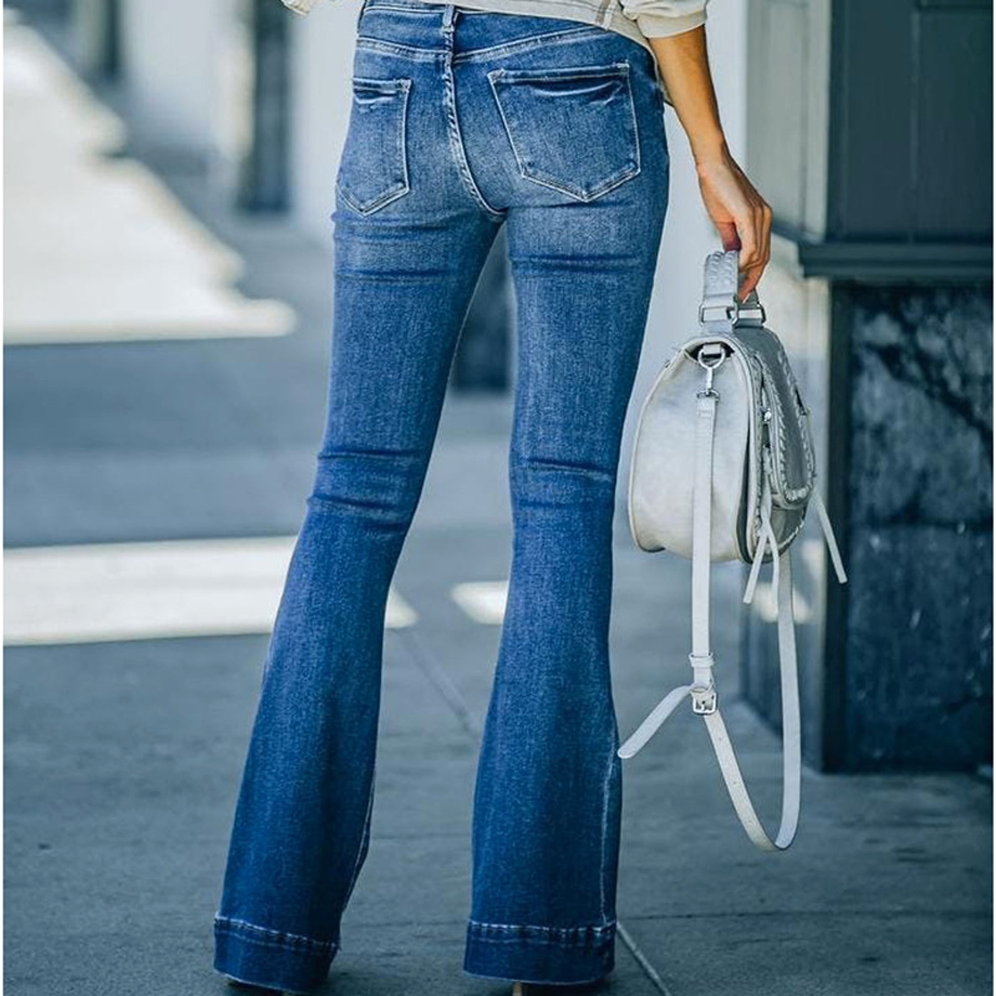 BelléStretch™ – High Waist Bell Bottom Denim - enhanced image 3