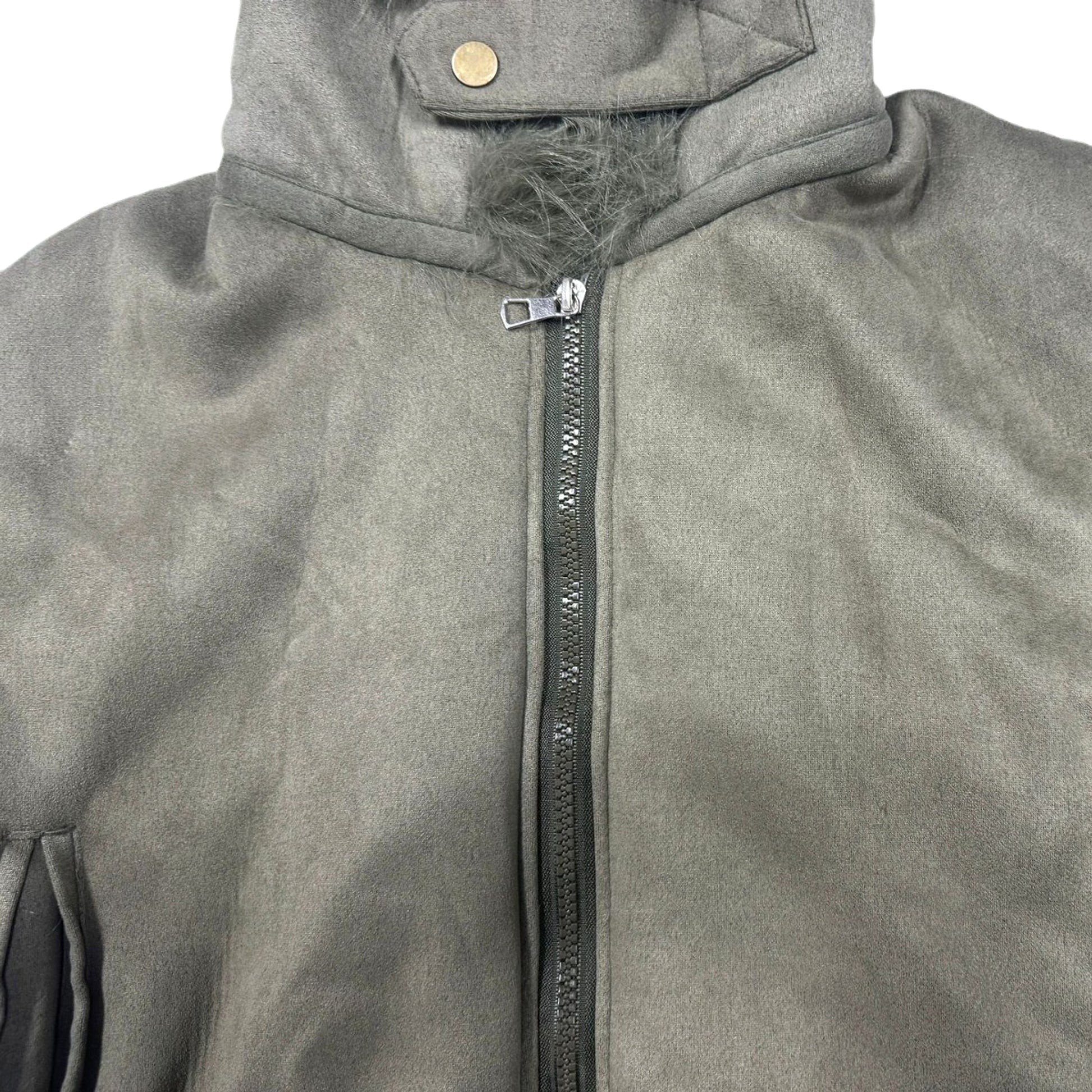 Women's Suede Short Coat – Faux Leather Fall & Winter Streetwear Jacket - enhanced image 3