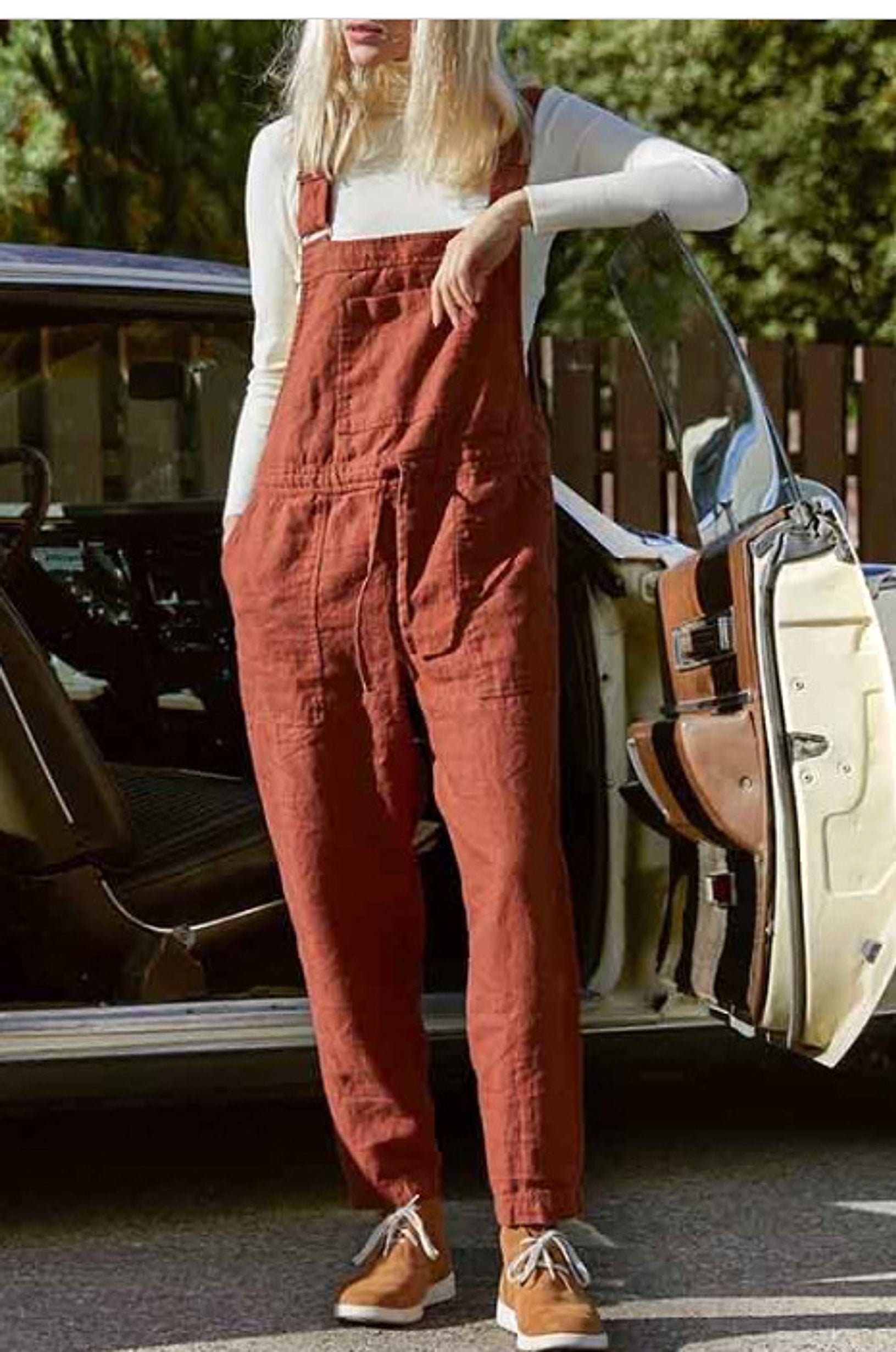 Women's Suspenders Casual Jumpsuit - enhanced image 3