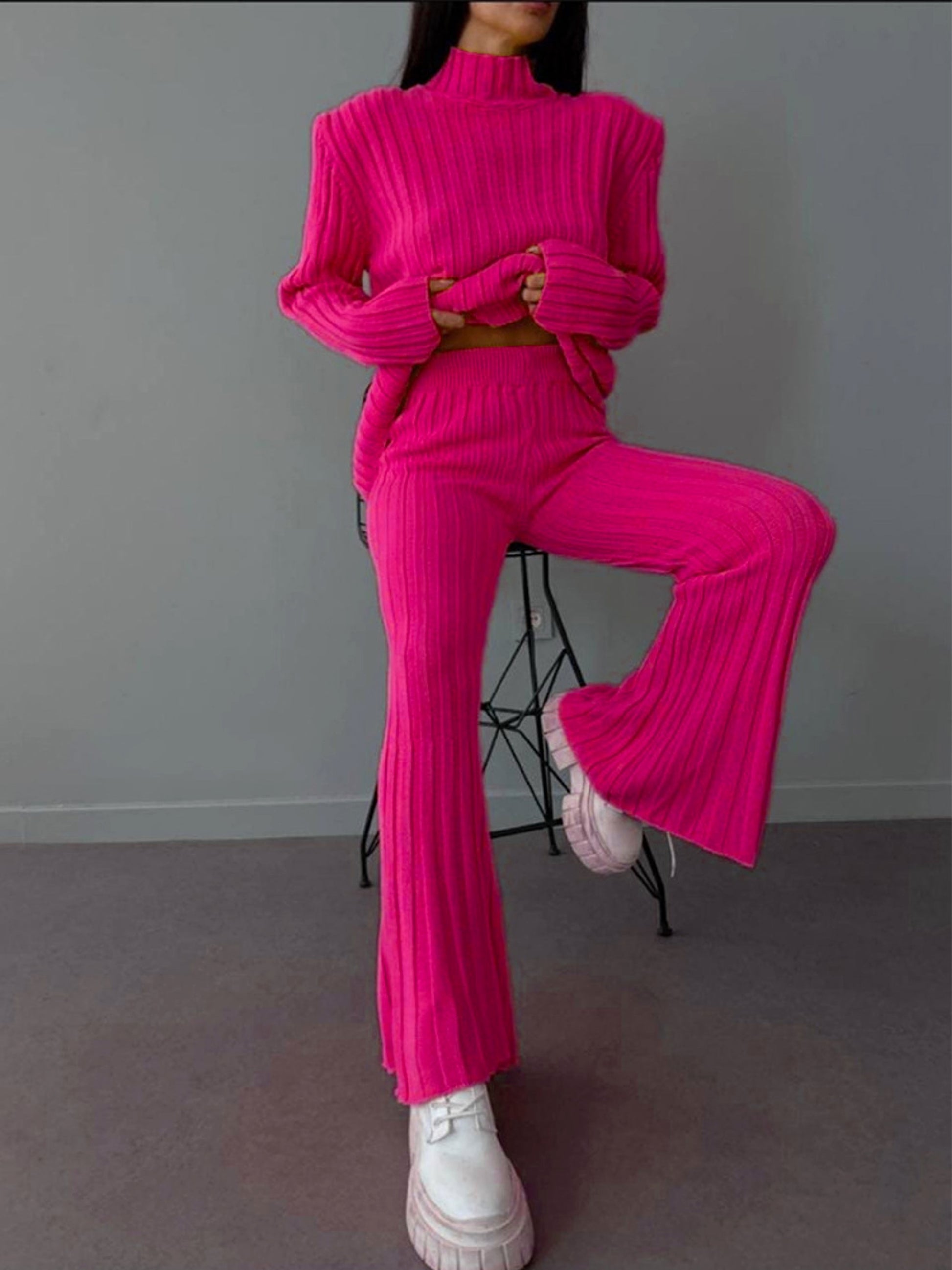 Women's Knitwear Pants Woolen (Tracksuit) - enhanced image 3