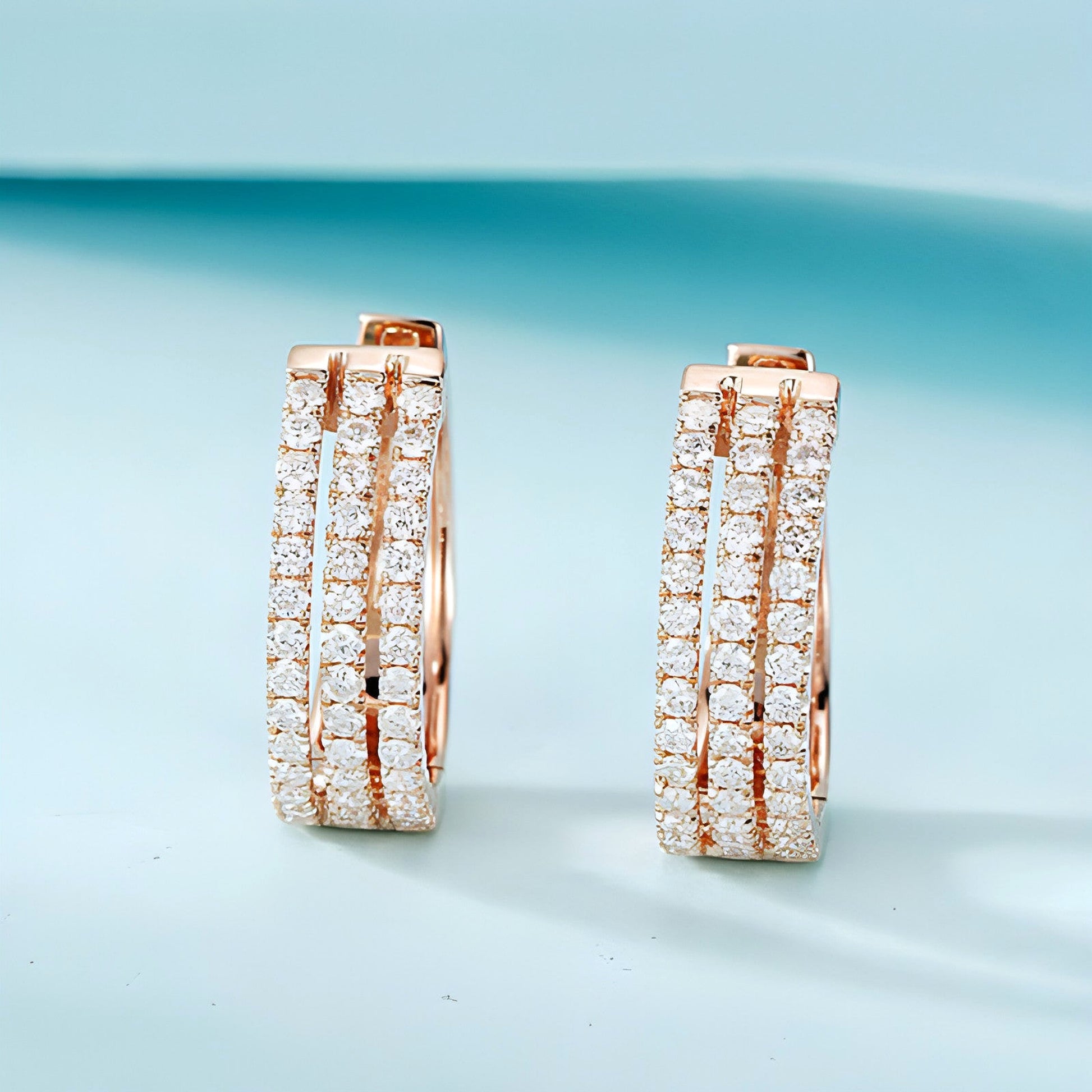 Eternal Elegance 18K Diamond Earrings in Platinum - enhanced image 4