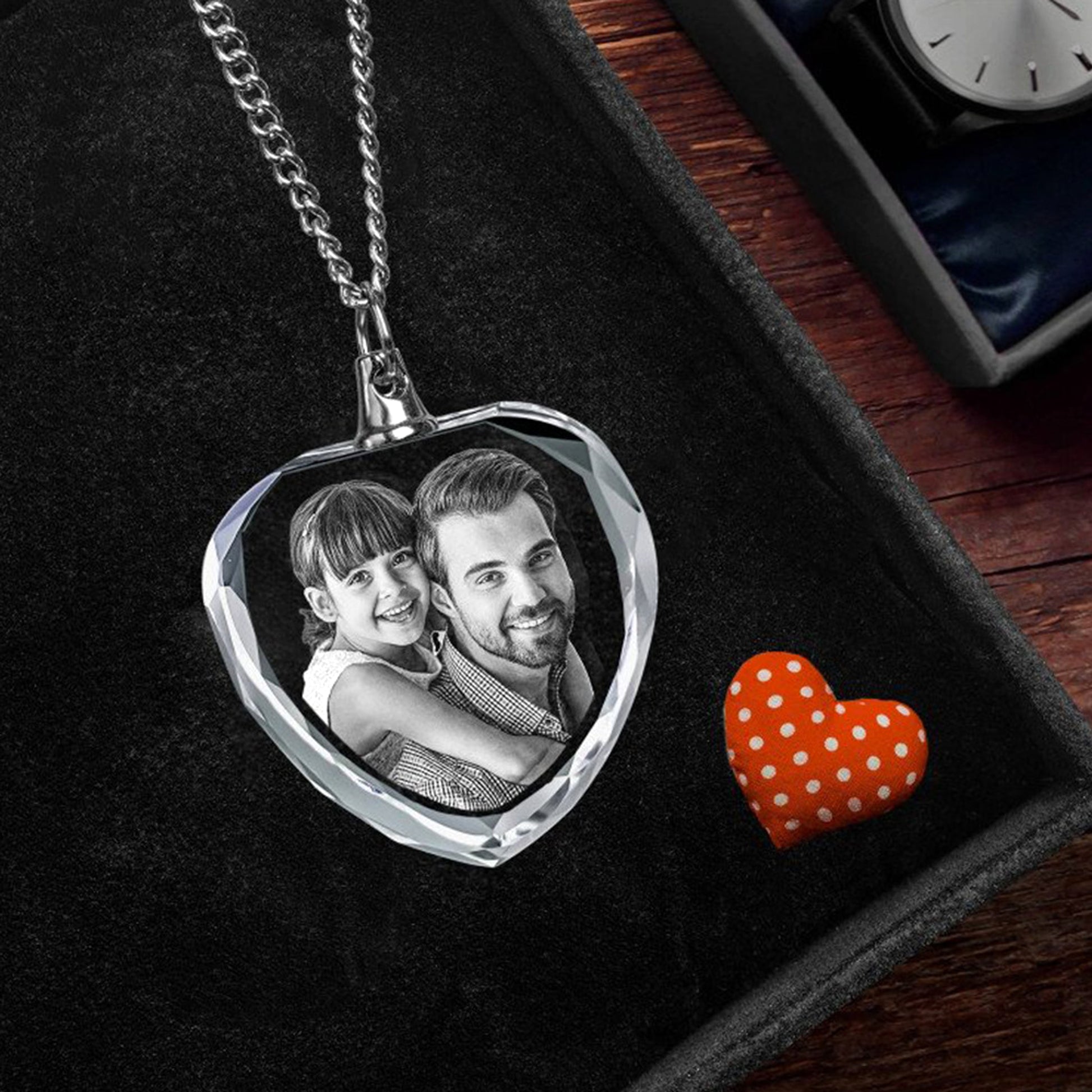 3D Laser Engraved Character Pet Photo Crystal Pendant - enhanced image 4