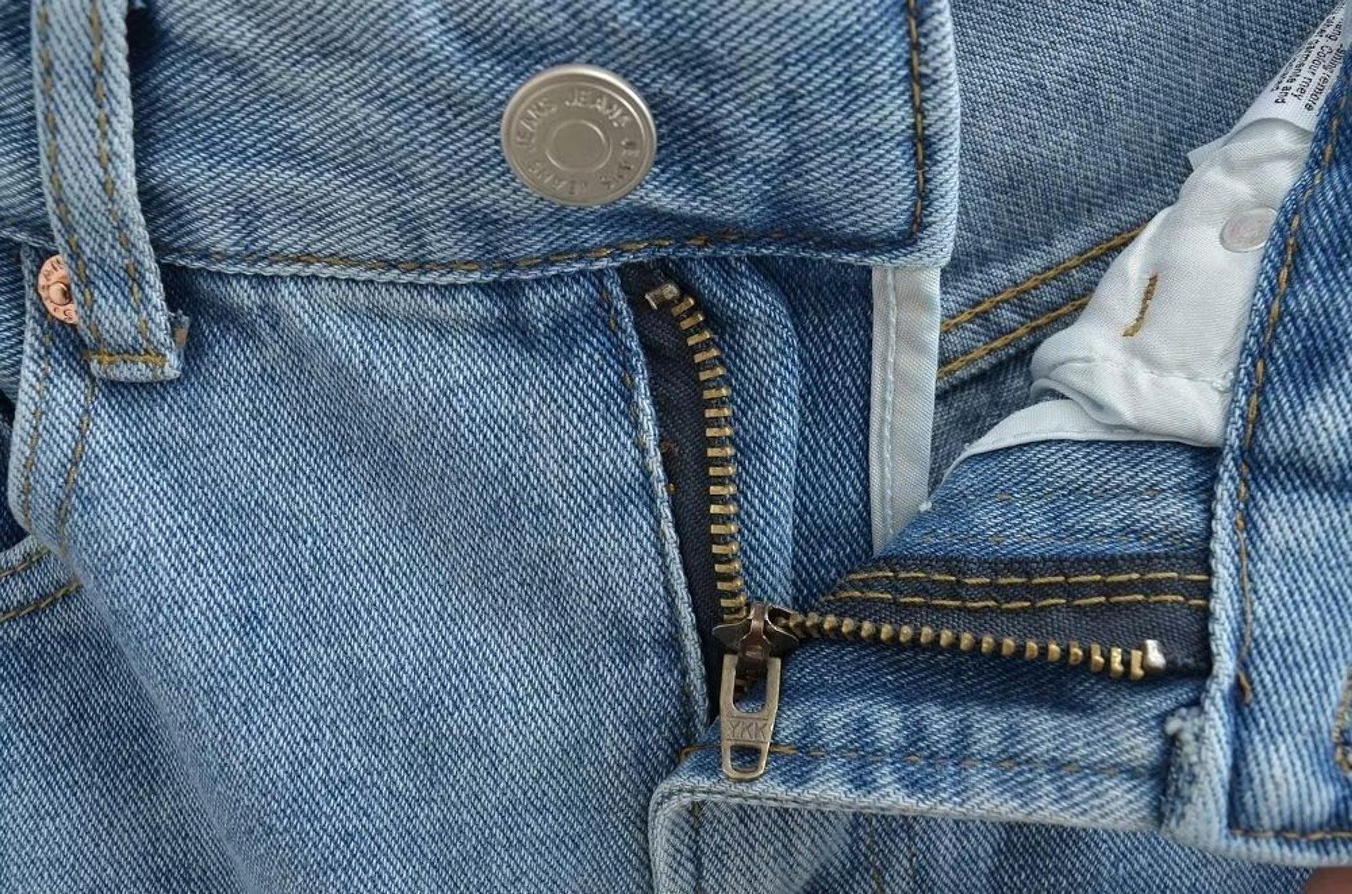 A1. Front Slit Hem Lock Street Denim Skirt - enhanced image 4