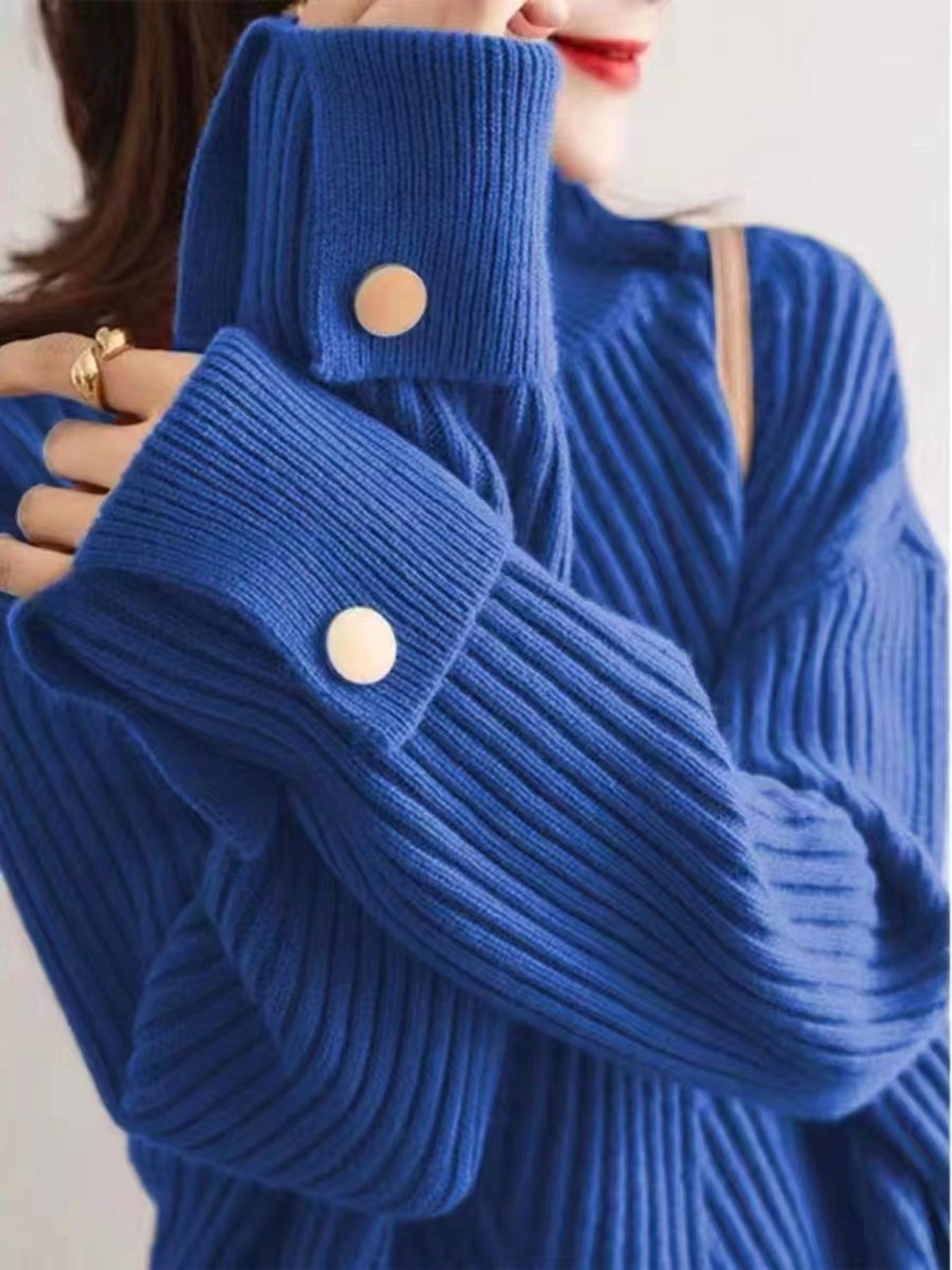 Autumn And Winter - New Half Turtleneck Sweater For Women - enhanced image 4