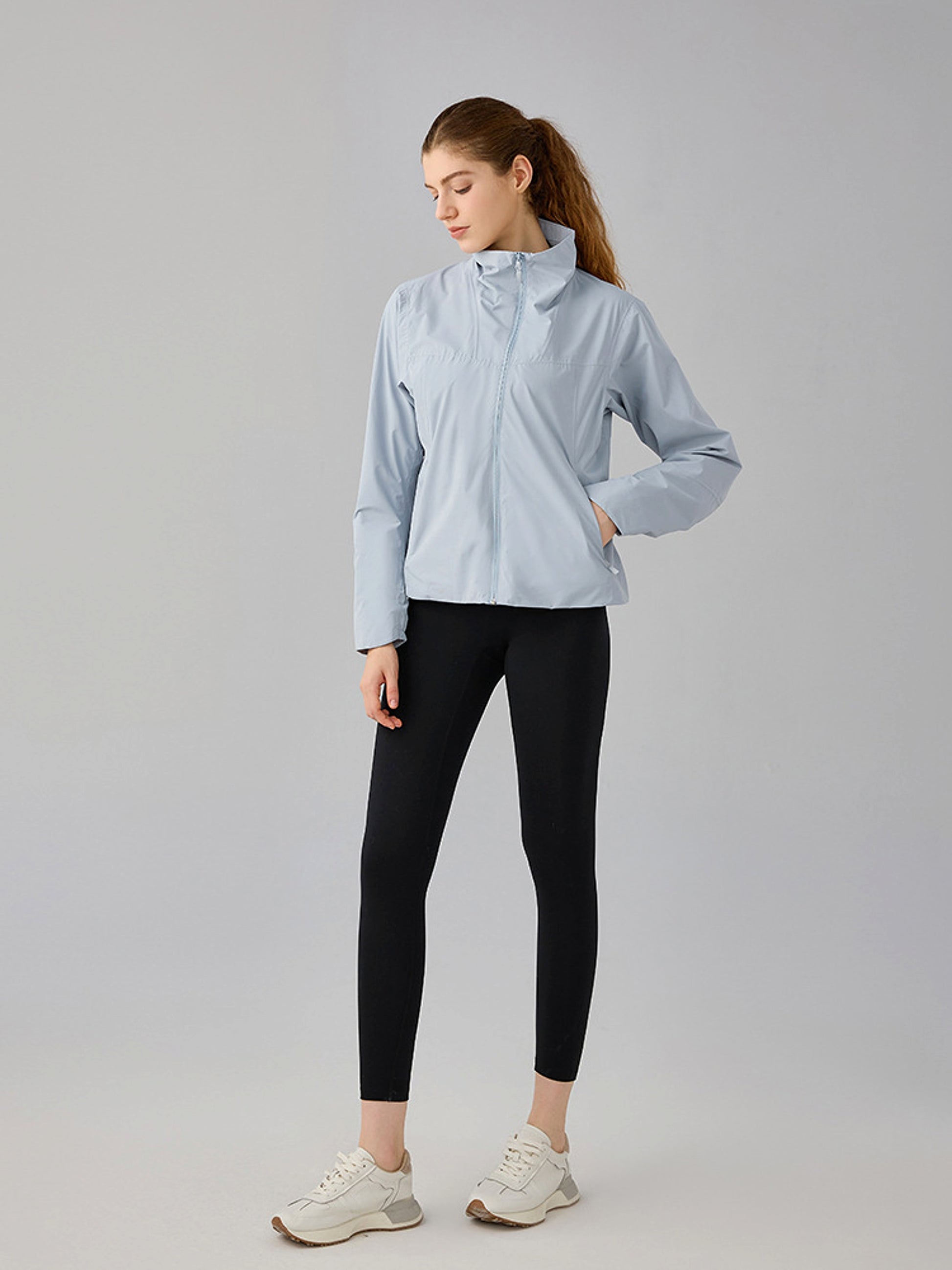 Autumn And Winter New Soft Shell Windproof Stand Collar Outdoor Jacket Women - enhanced image 4