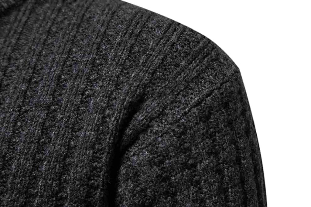 A.1. Autumn Men's Knitwear Solid Color Round Neck Fashion Sweater - enhanced image 4
