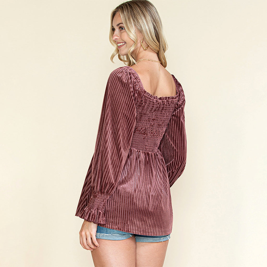 A1. Beauty Clothing Off-the-shoulder Long Sleeve Top For Women - enhanced image 4