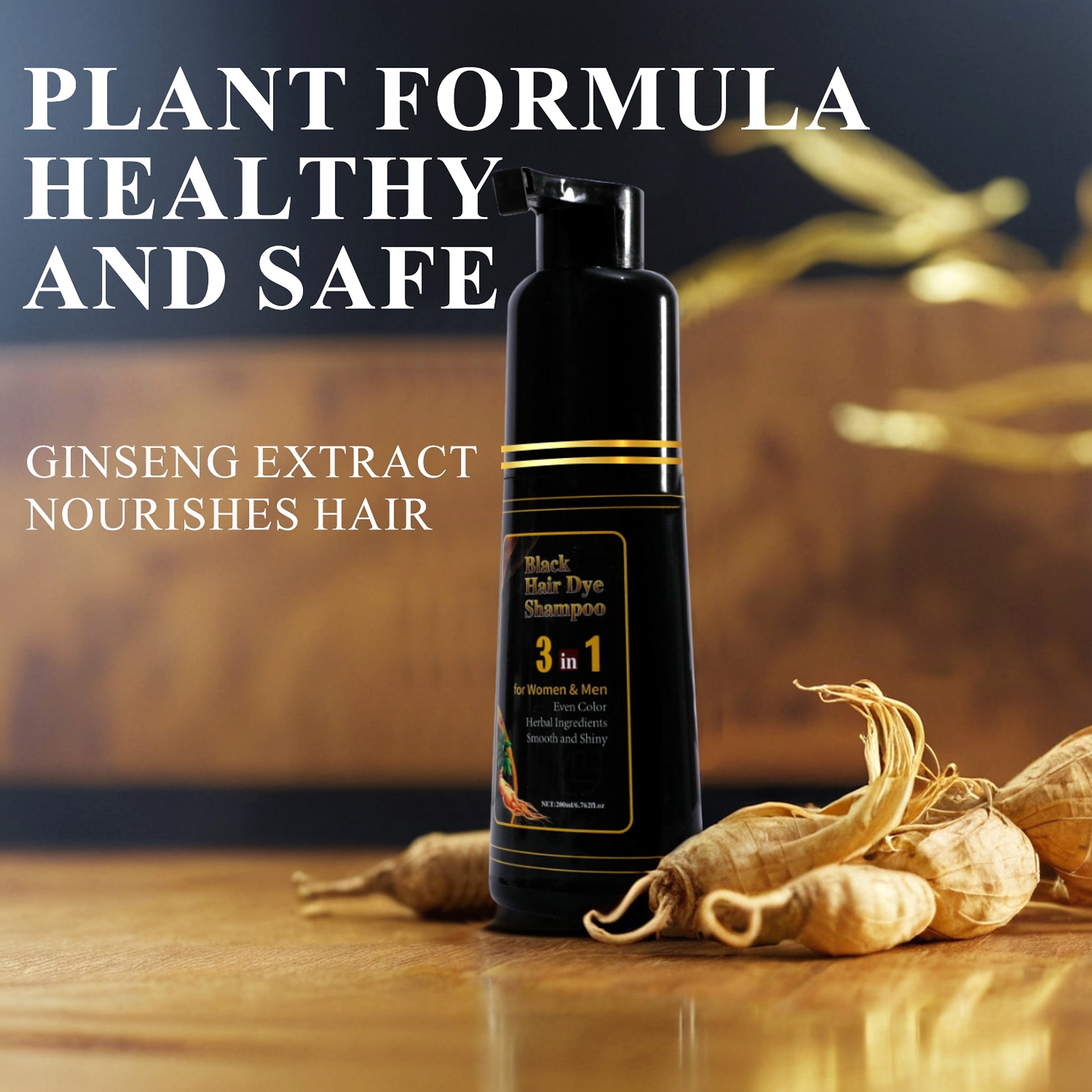 Black Ran Hair Shampoo 3-in-1 – Cleanses, Nourishes & Refreshes Color (200ml) - enhanced image 4