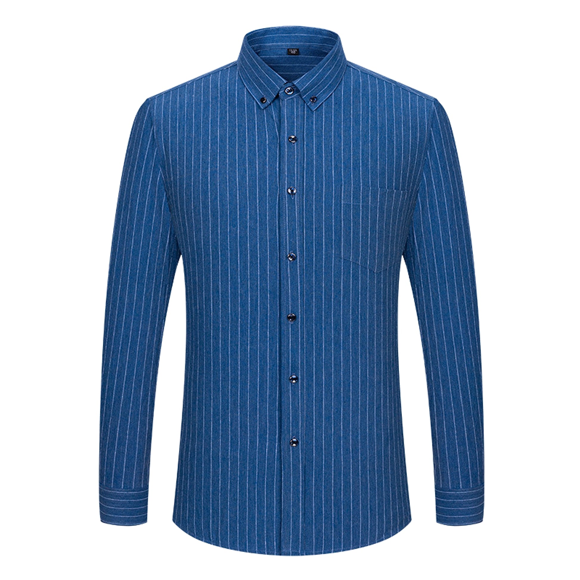 Brushed Yarn-dyed Plaid Business Casual Shirt - enhanced image 4