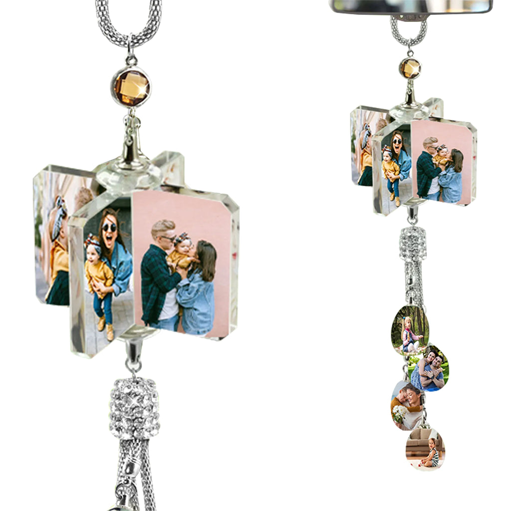 Car Pendant Photo Creative Rearview Mirror Crystal - enhanced image 4