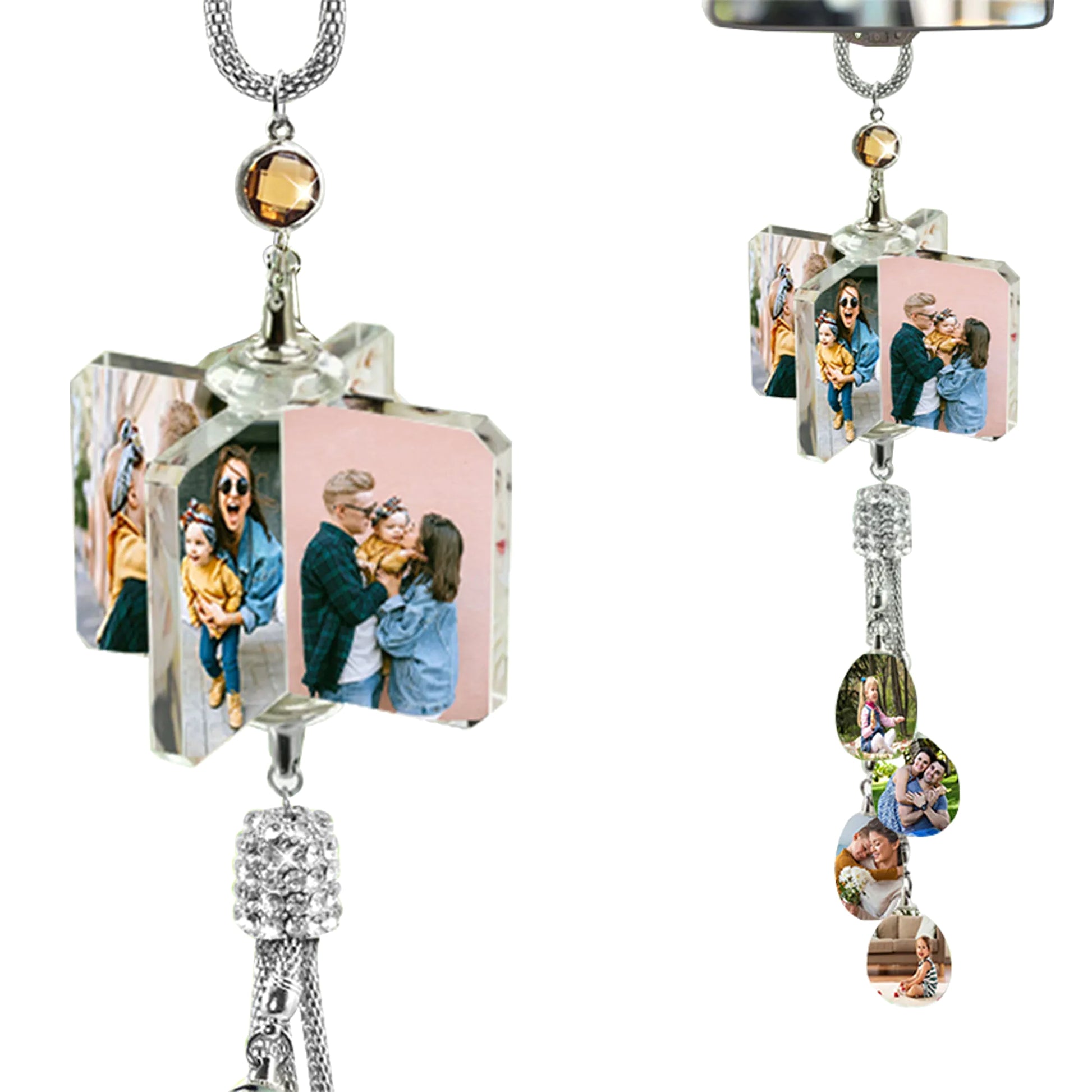 Car Pendant Photo Creative Rearview Mirror Crystal - enhanced image 4