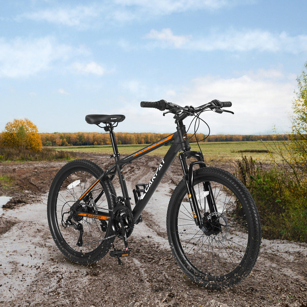Carpat™ City-Cruizer – 26" Shimano 21-Speed MTB (Black-Orange) - enhanced image 4