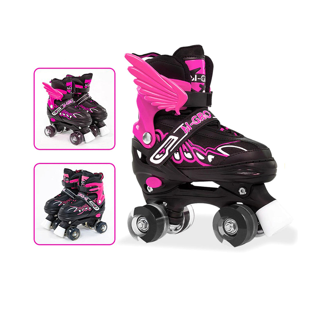 Children Adjustable Skates Roller Skates Boys Girls Kid's Roller  4-Wheels Outdoor Sports Skates - enhanced image 4