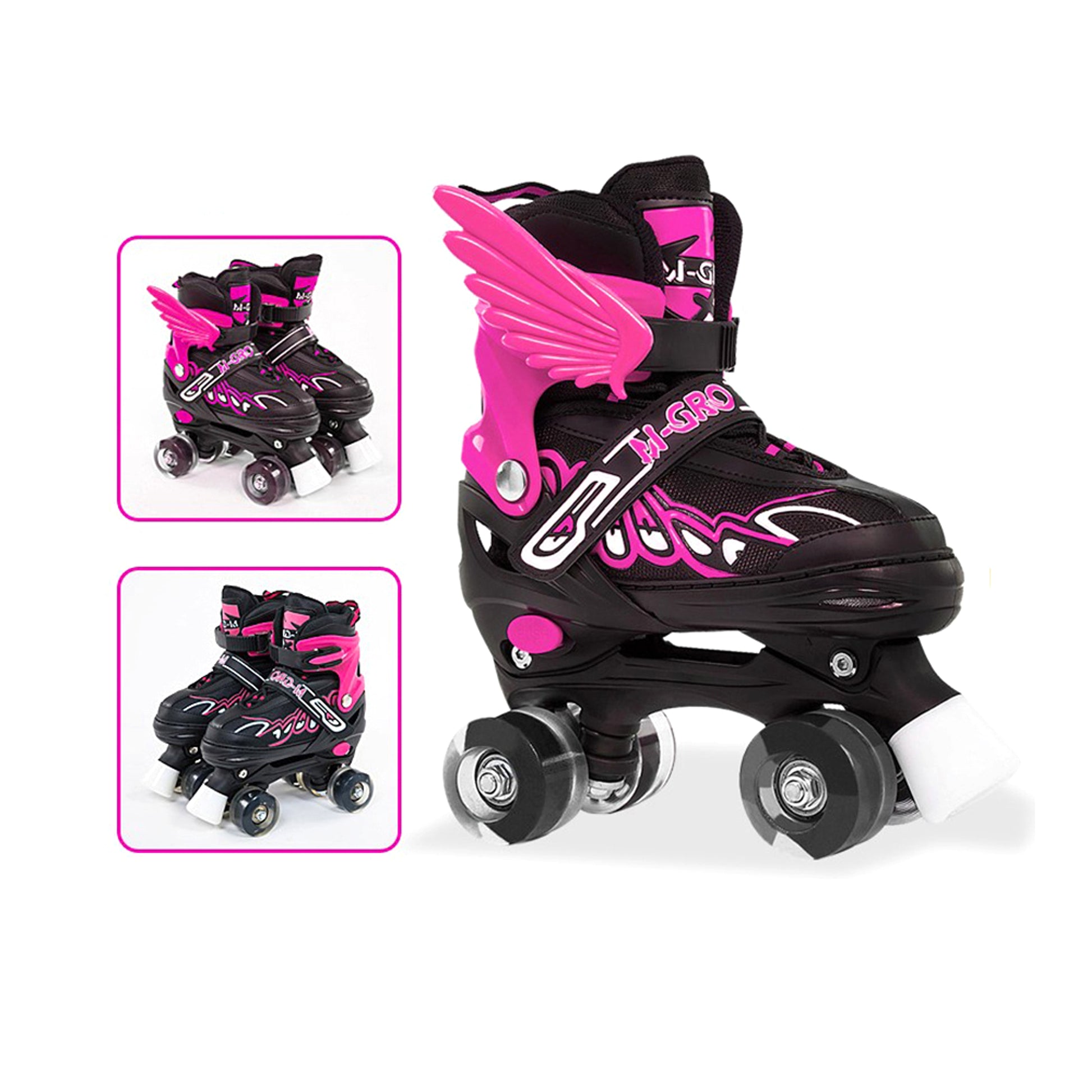 Children Adjustable Skates Roller Skates Boys Girls Kid's Roller  4-Wheels Outdoor Sports Skates - enhanced image 4