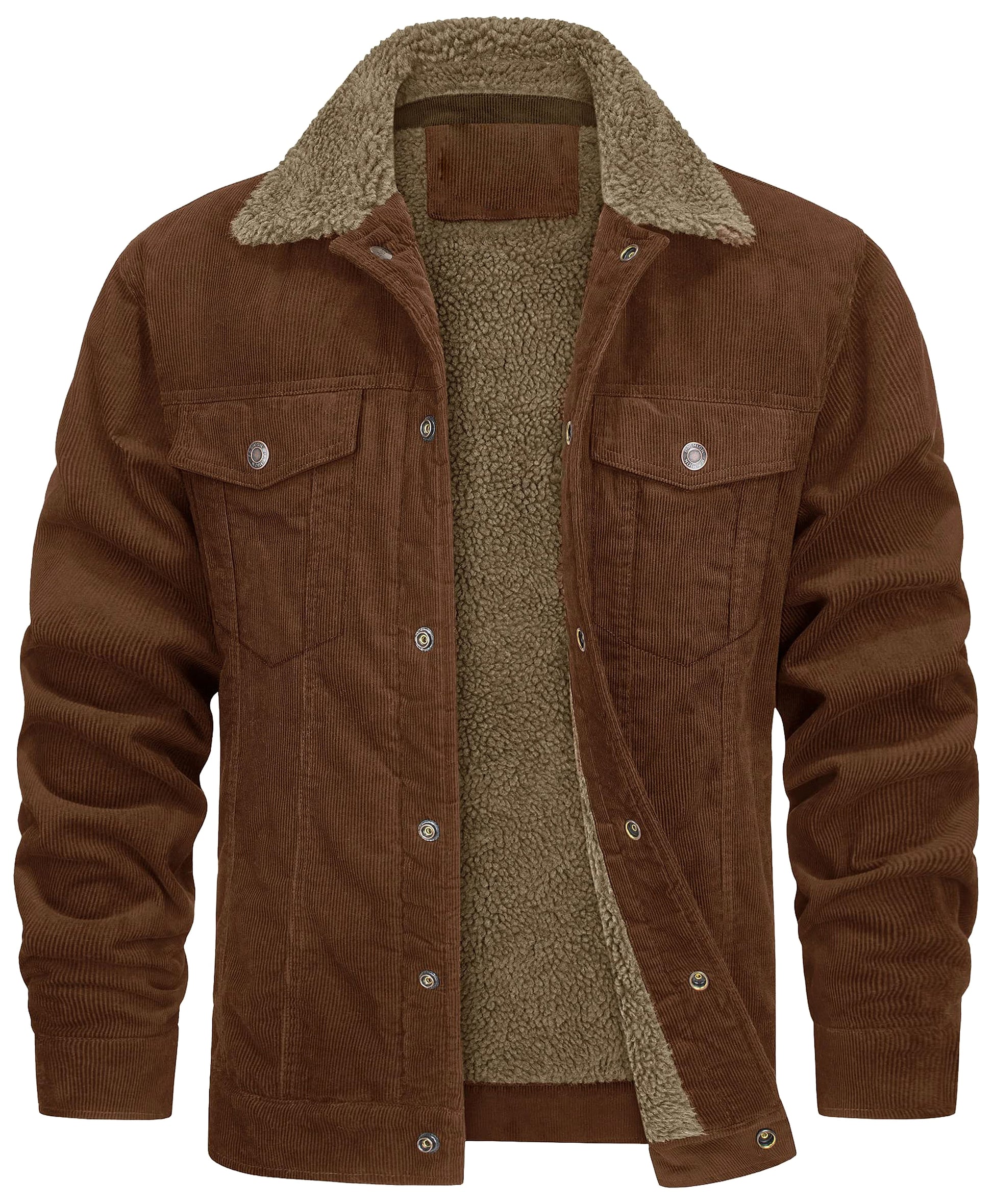 NordWool™ – Corduroy Lapel Plush Jacket for Men - enhanced image 4