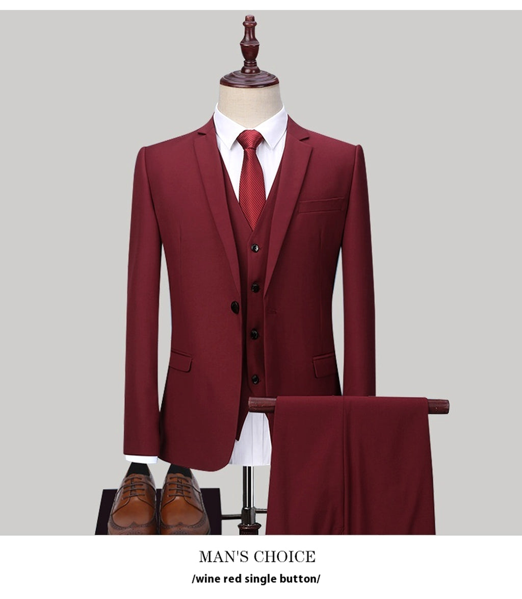 Veridien™ – Korean Slim Fit 3-Piece Suit - enhanced image 4