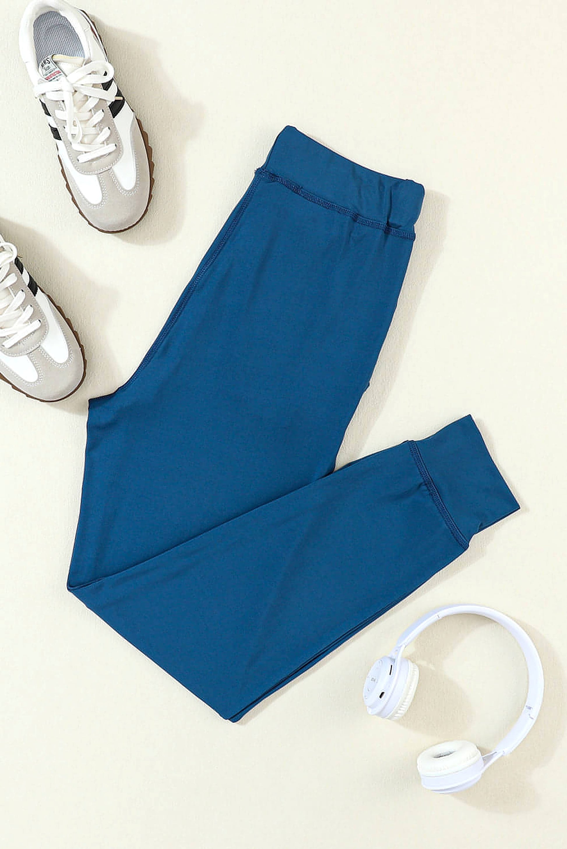 Drawstring Waist Pocketed Joggers - enhanced image 4
