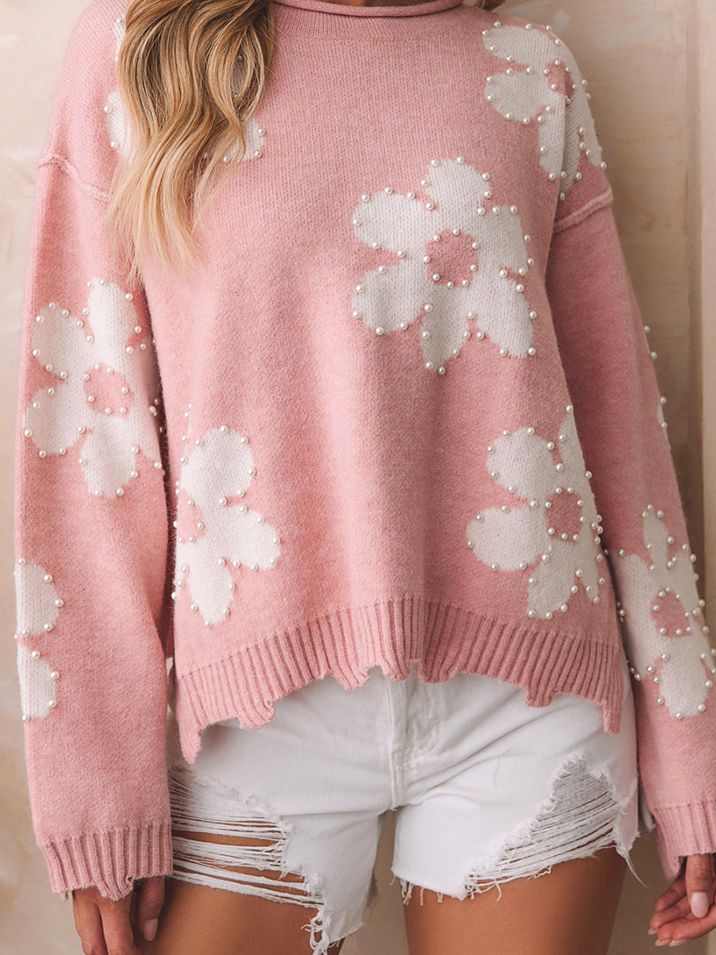 A.1 Drop-shoulder Long-sleeve Top For Women Sweater - enhanced image 4
