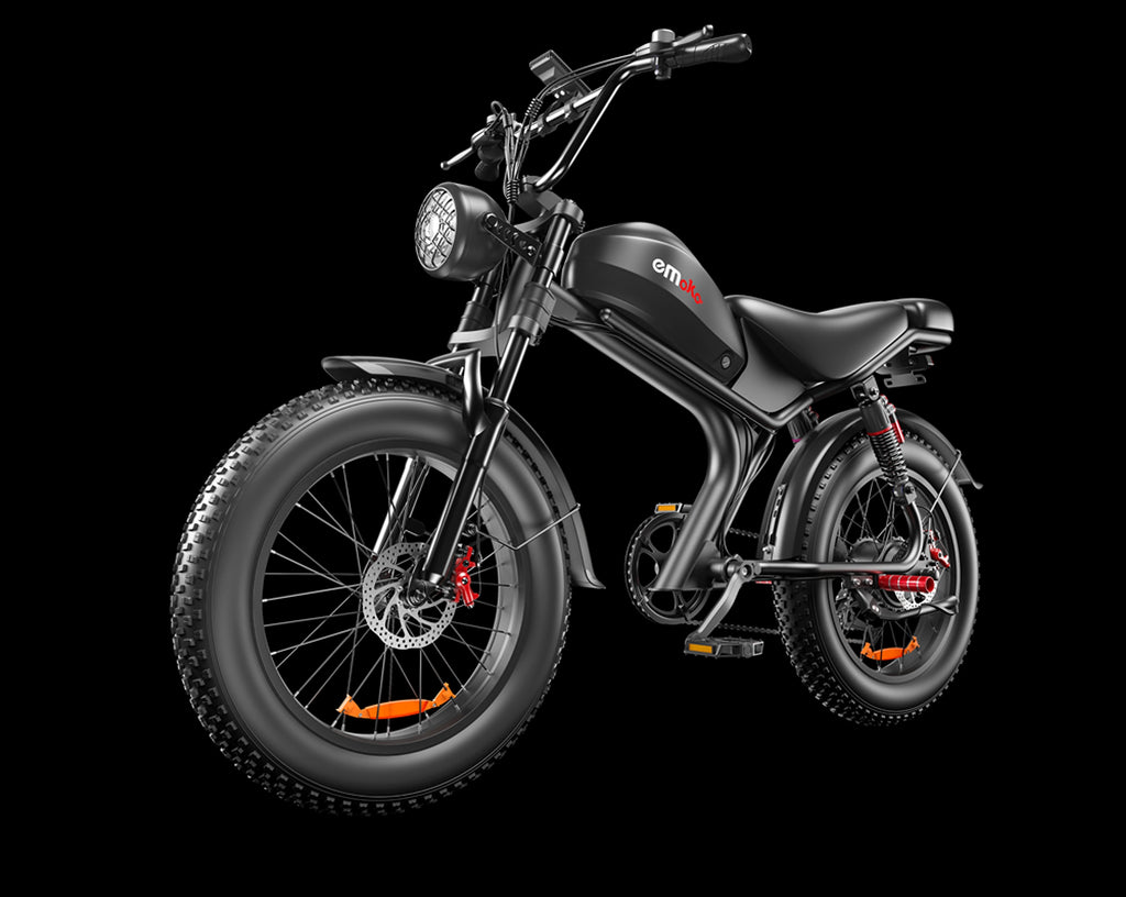eMoto C93™ – 20" Retro-Style Electric Bike 1000W | 48V 20Ah Battery (US Warehouse) - enhanced image 4