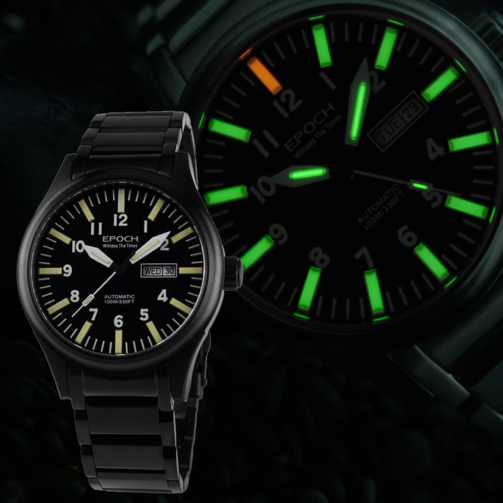 EPOCH - Men's Watch Rainbow Light Tube Automatic Mechanical Waterproof - enhanced image 4