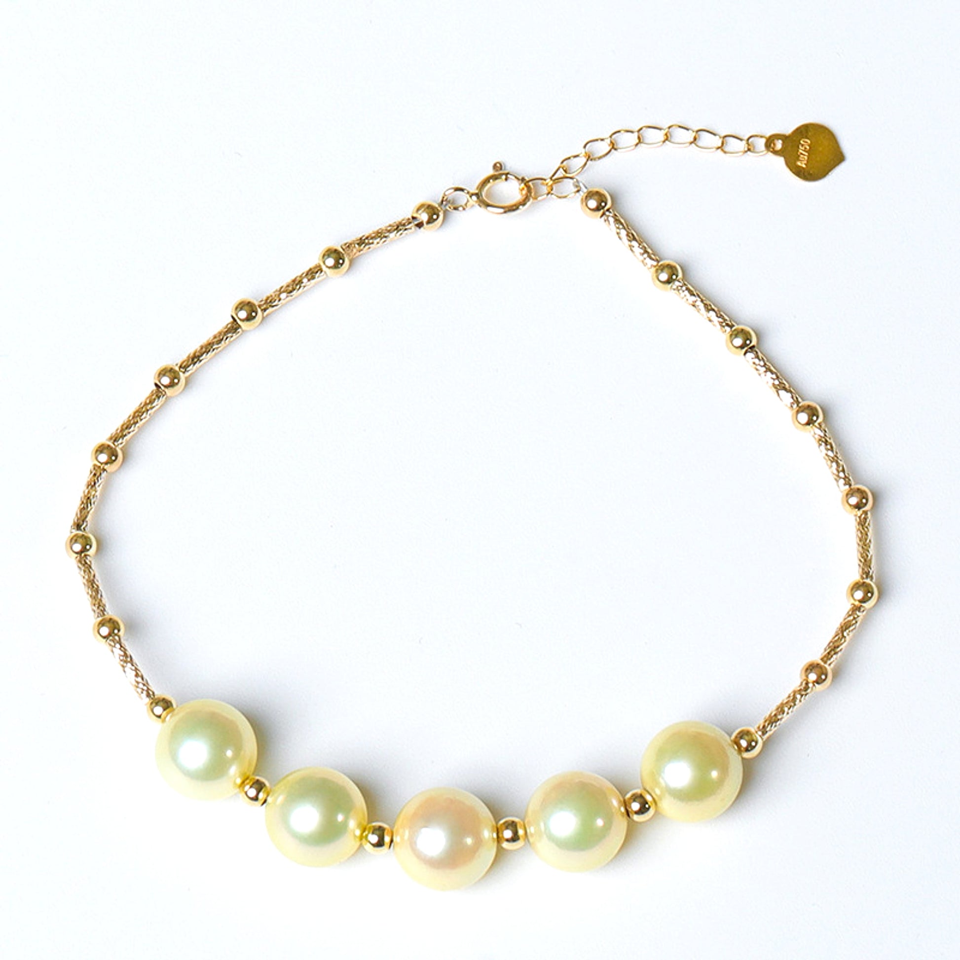 European And American New Light Gold Pearl Bracelet - enhanced image 4