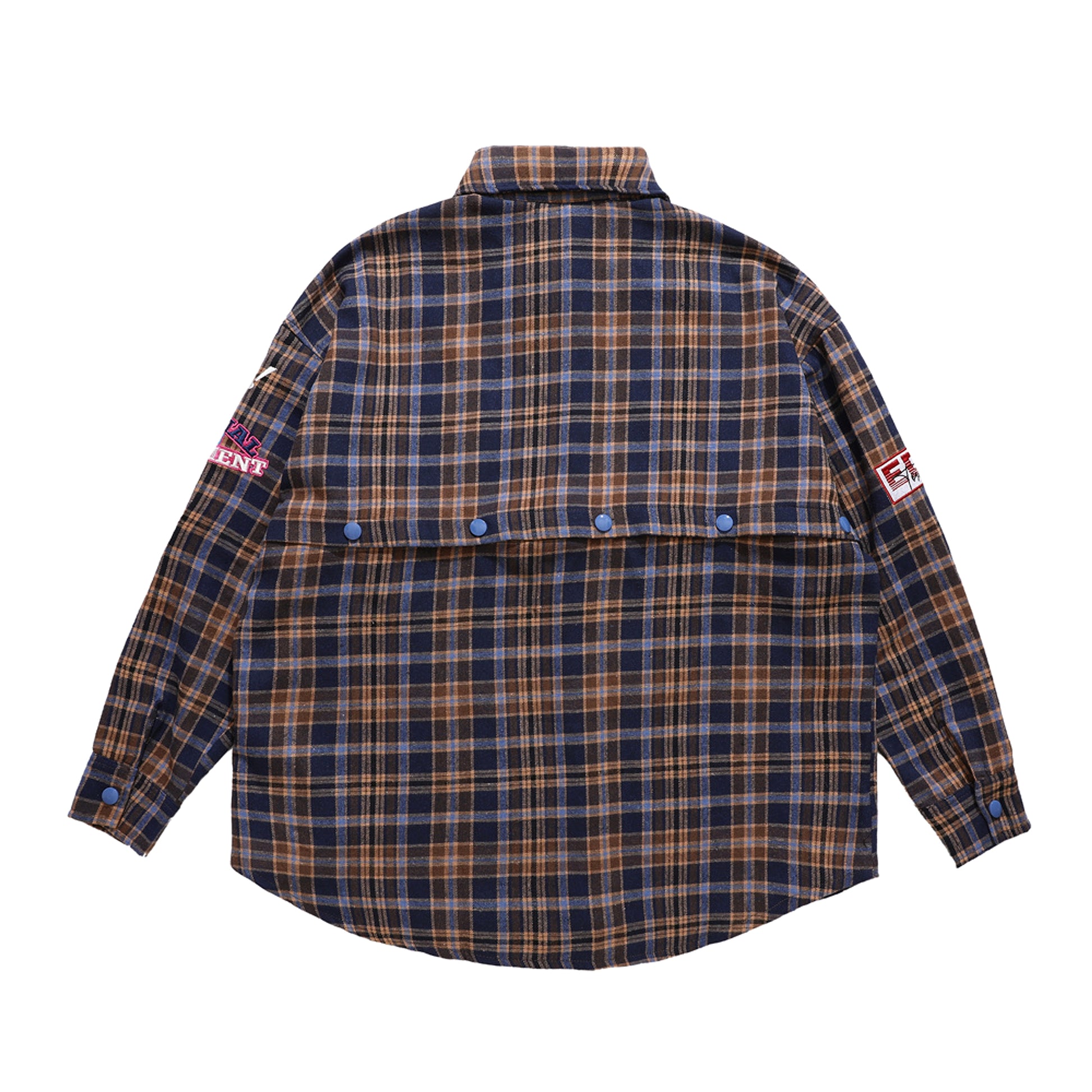 Fashion Brand Plaid Long Sleeve DressShirt Coat Jacket Men & Women - enhanced image 4