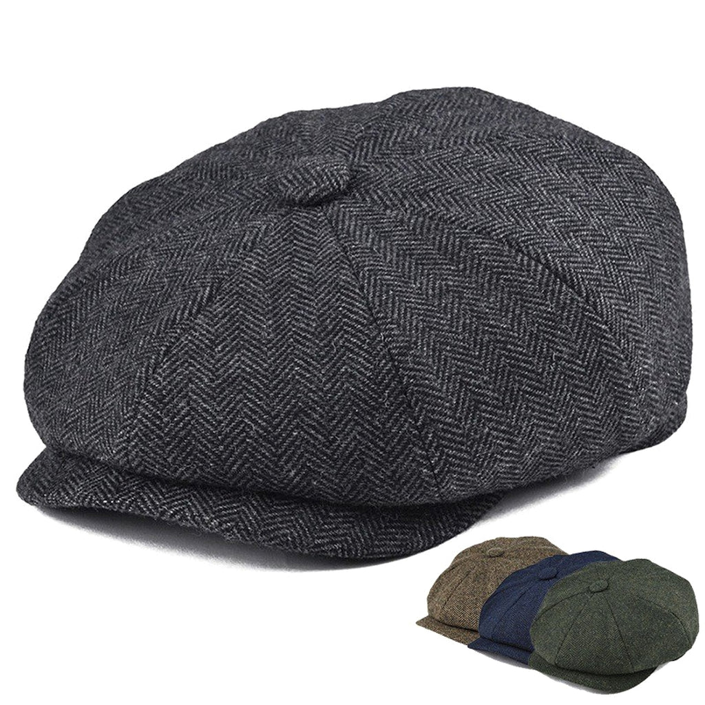 Fashion Casual Trend Vintage Twill Newsboy Hat - enhanced image 4