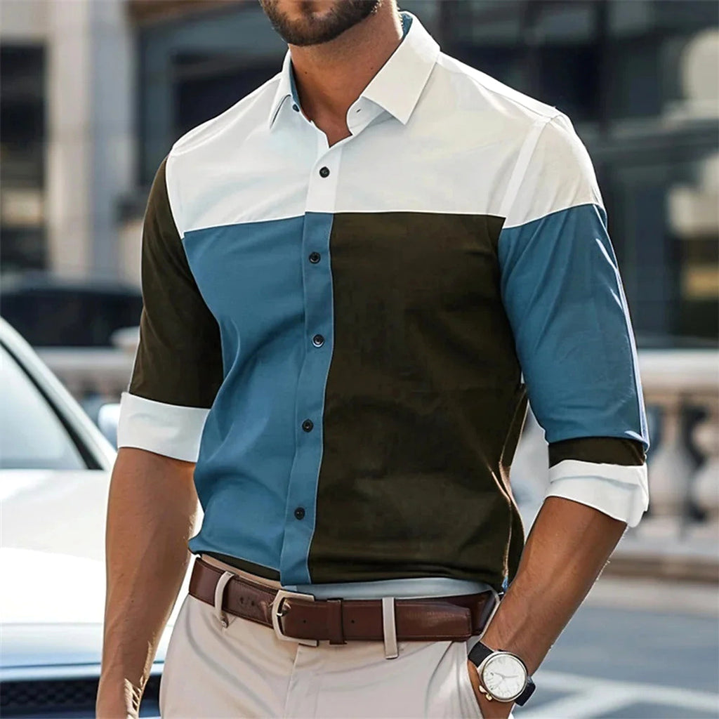 Fashion Personality Single Breasted All-matching Shirt Men - enhanced image 4