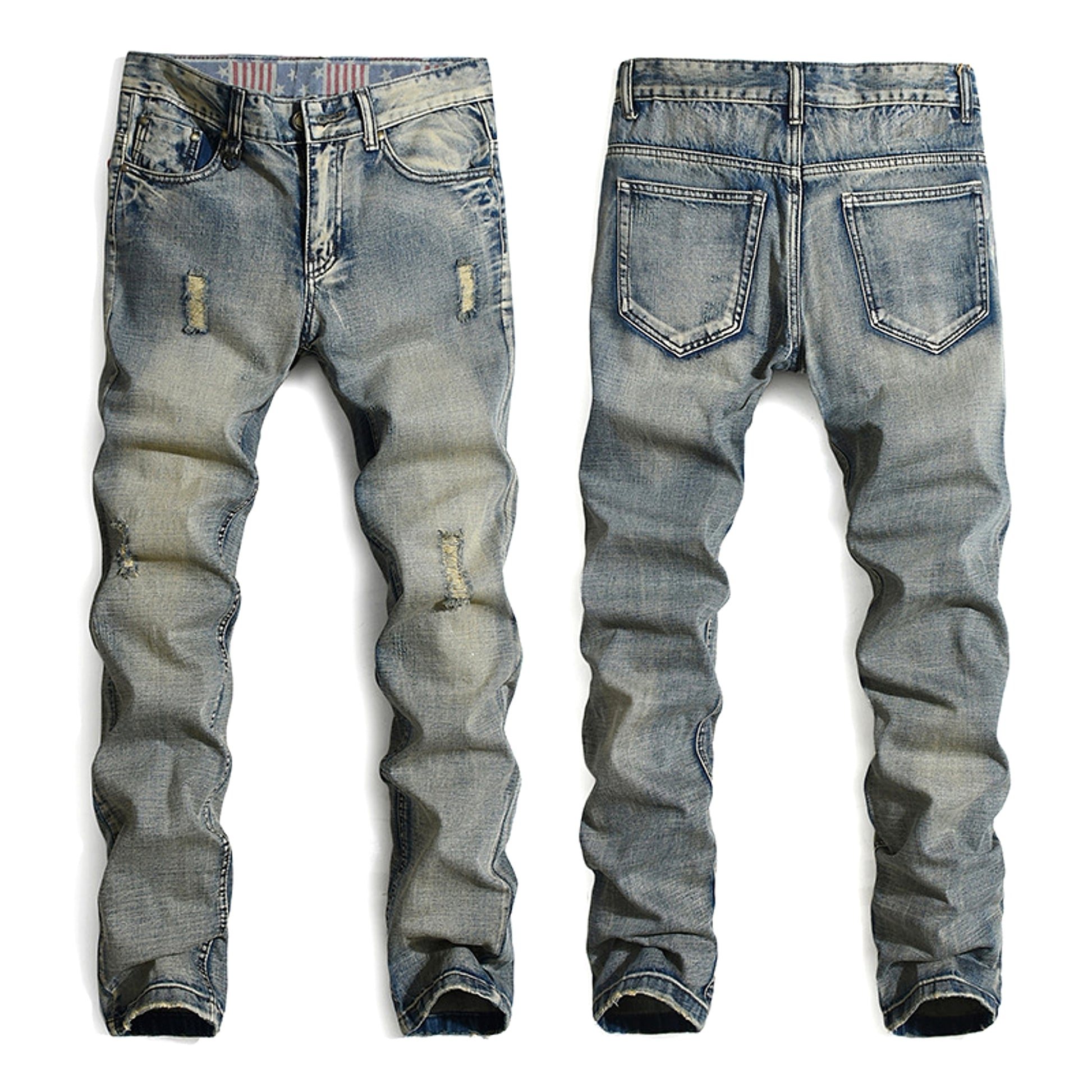Fashion Ripped Cool Jeans Men - enhanced image 4