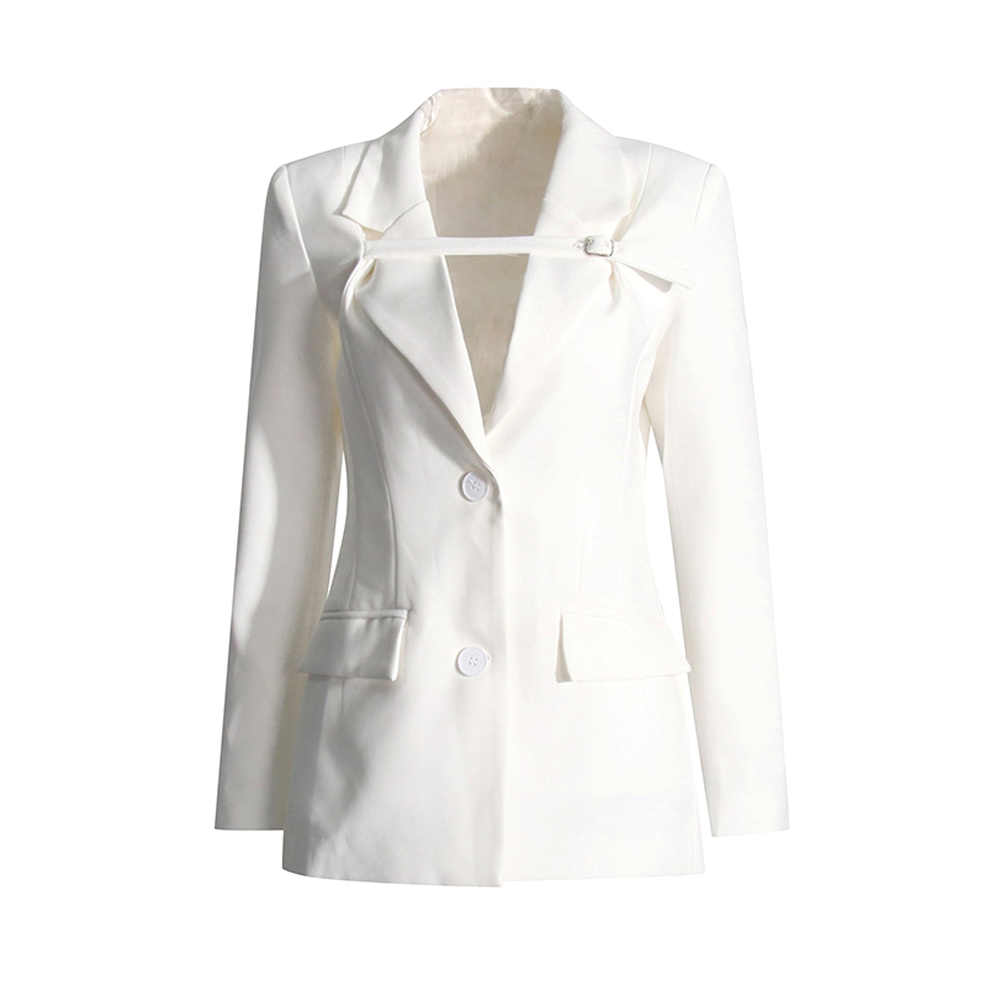 Fashion Slim Fit Patchwork Suit Jacket For Women - enhanced image 4